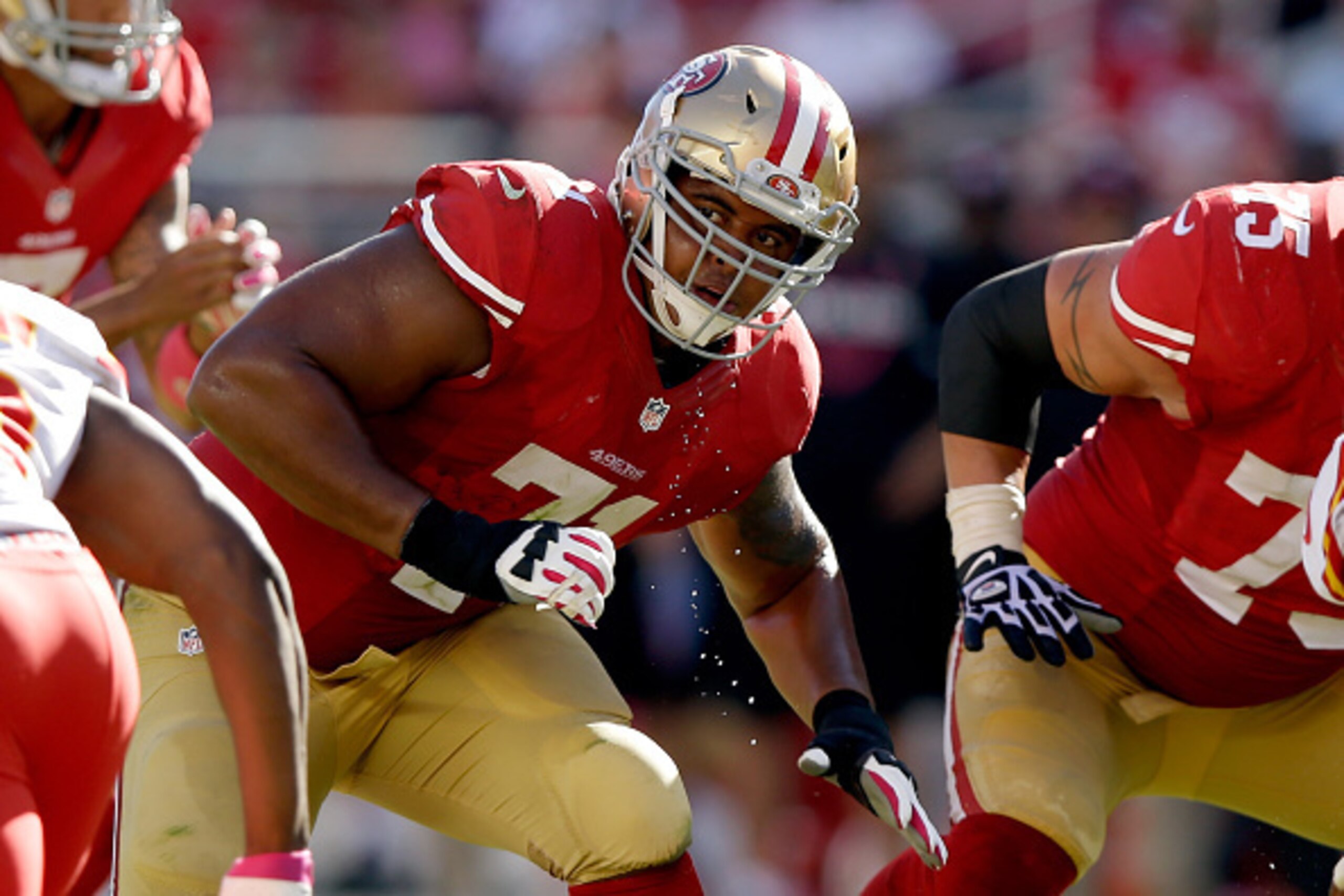 Jonathan Martin and the O-line held their own during the first half.