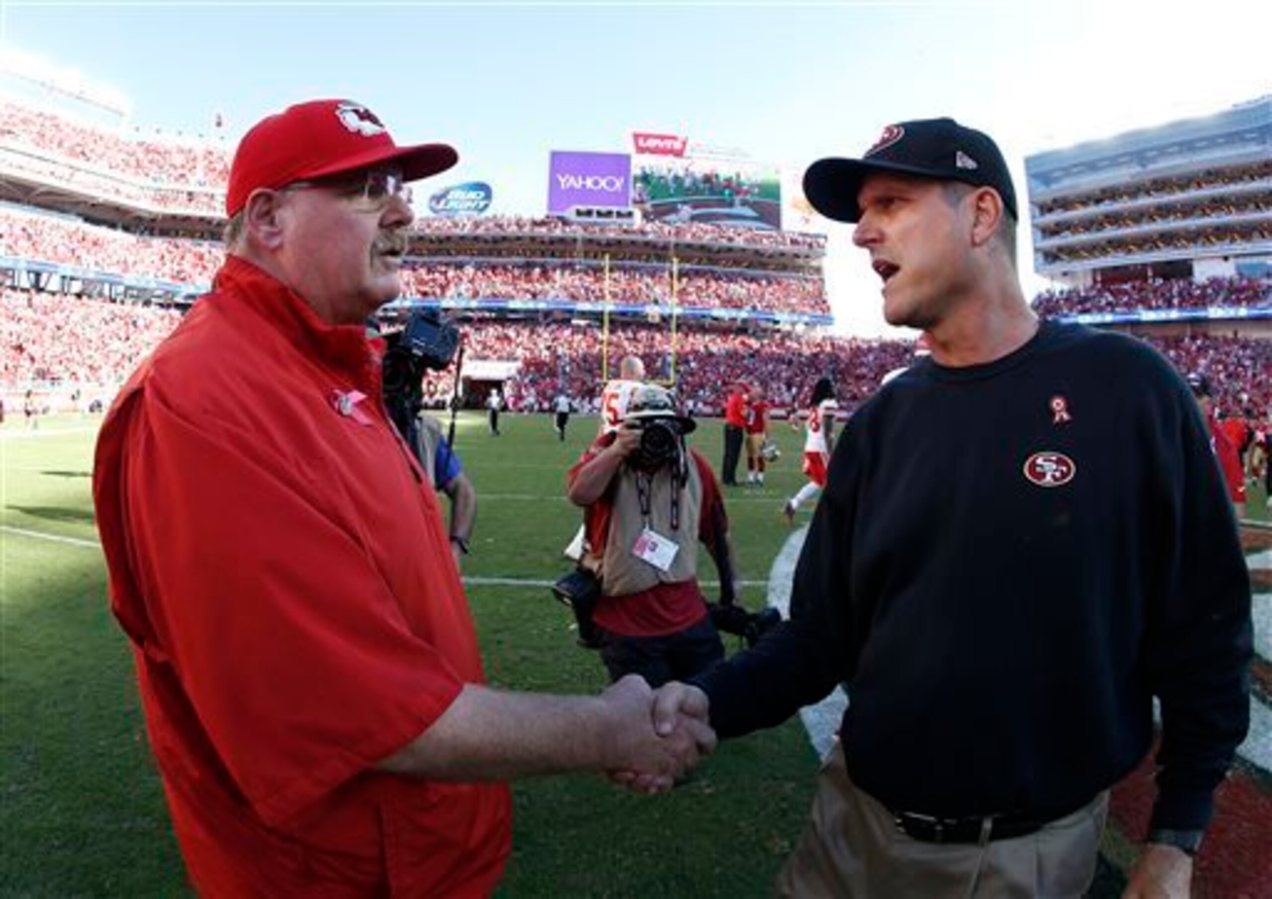 Jim Harbaugh got the best of Andy Reid in Week 5.