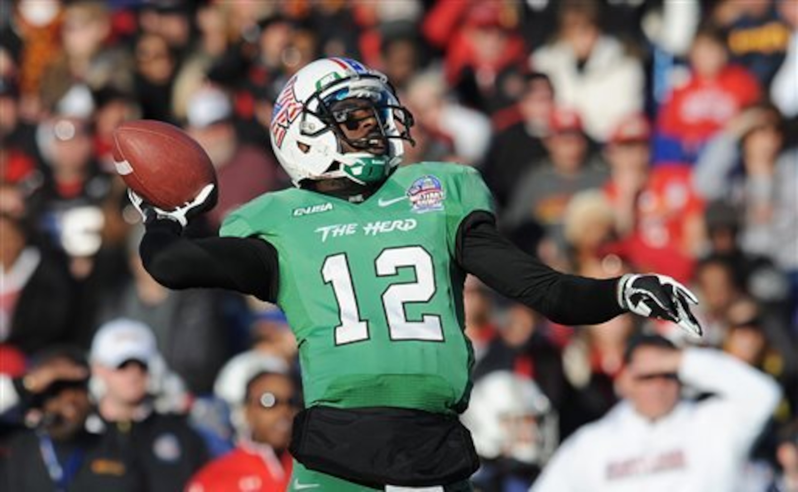 Marshall quarterback Rakeem Cato leads an exciting offense. Marshall quarterback Rakeem Cato leads an exciting offense.