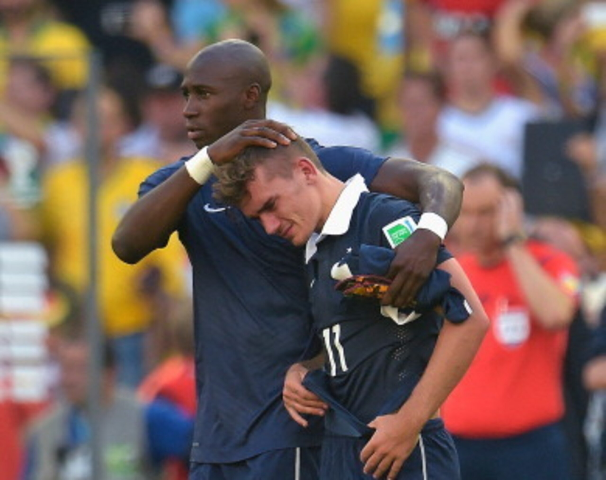 Mangala (left) may play for the French this week. Mangala (left) may play for the French this week.