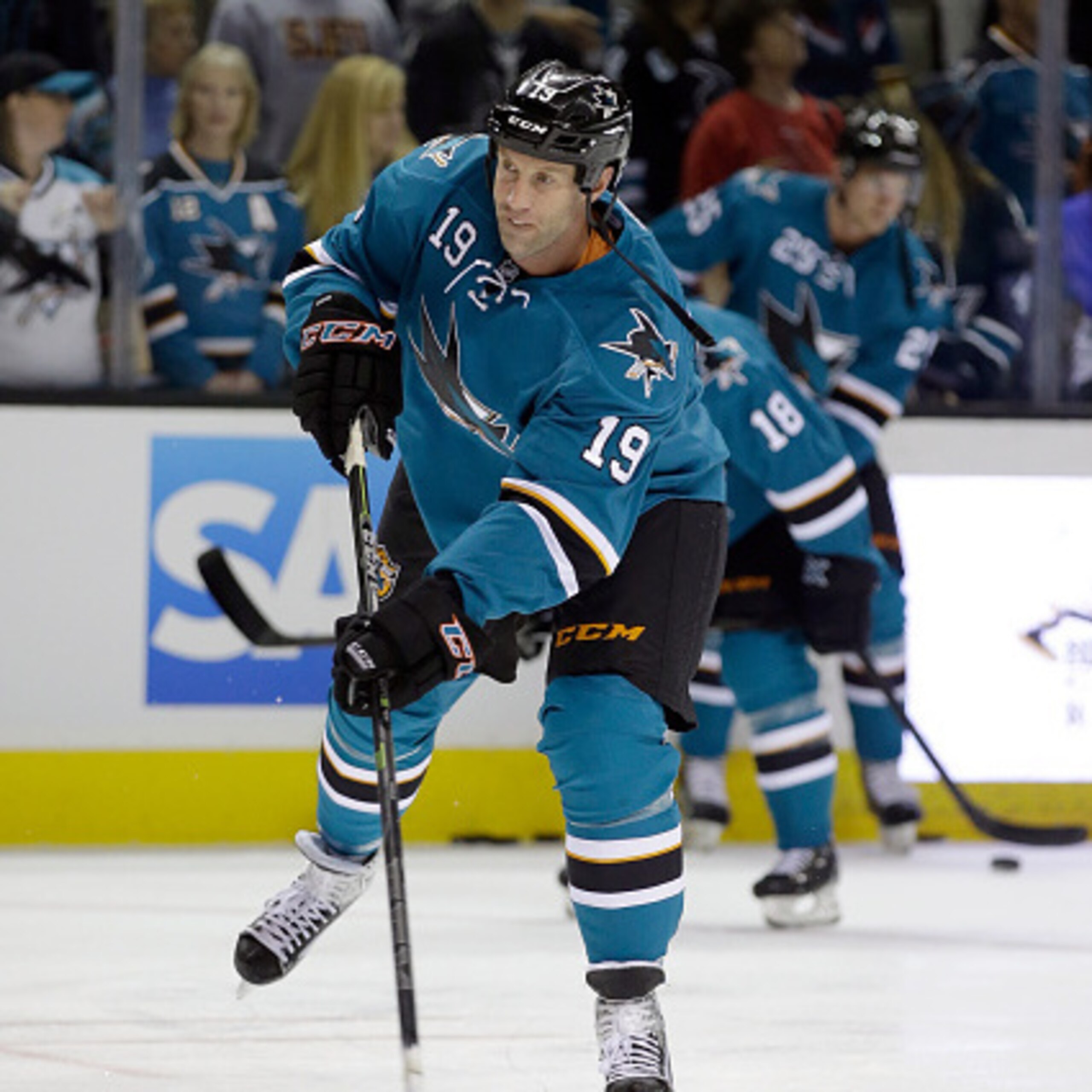 Joe Thornton was stripped of his captaincy.