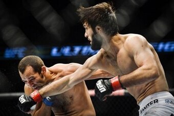 Zubaira Tukhugov (right) recently ran his UFC record to 2-0.