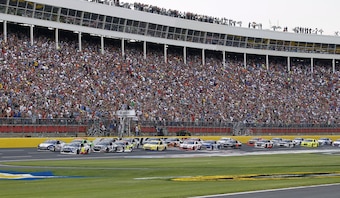 Sprint Cup action at Charlotte Motor Speedway May 2014