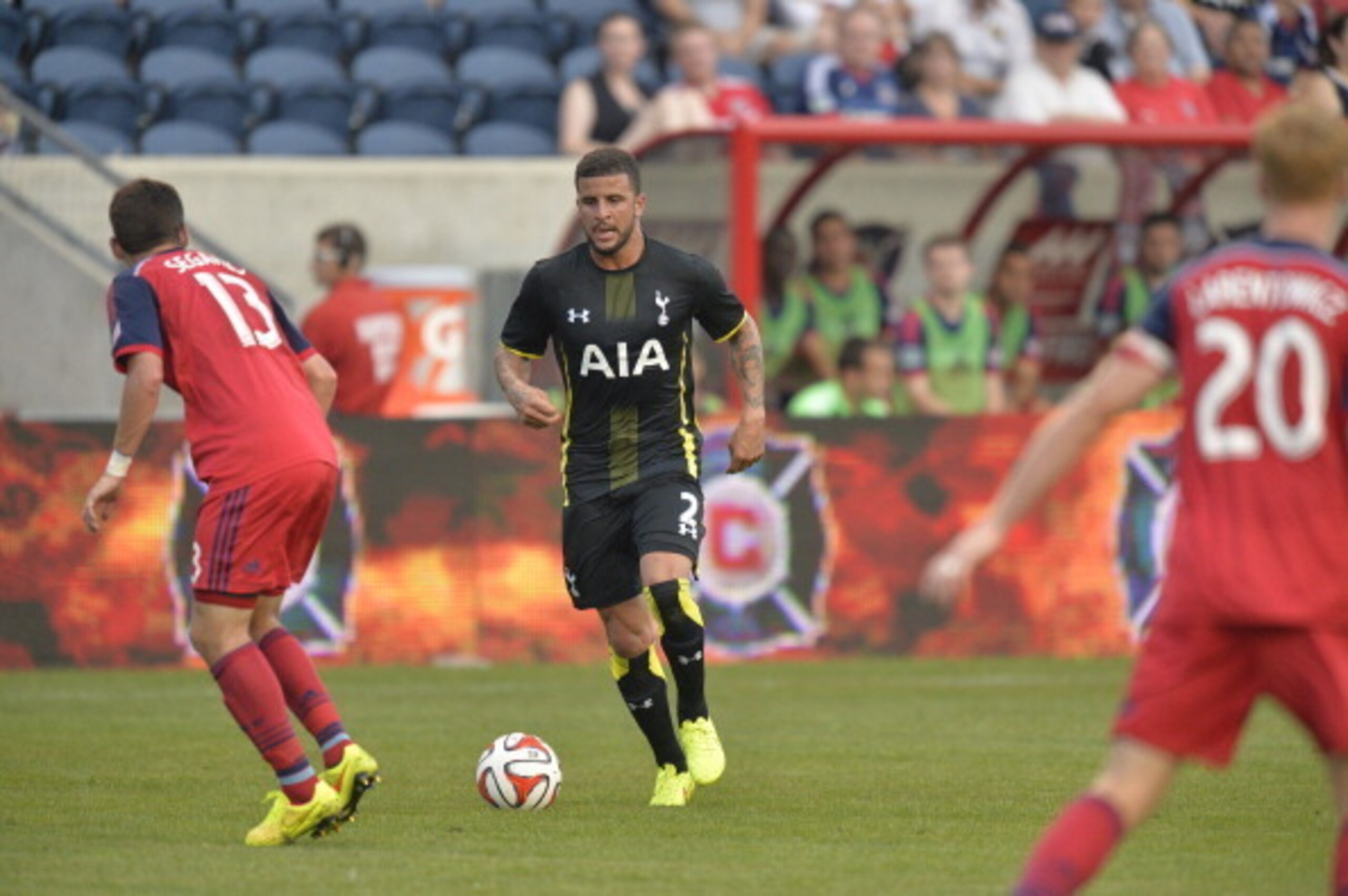 Kyle Walker made a brief appearance in pre-season but has been out injured since then. Kyle Walker made a brief appearance in pre-season but has been out injured since then.