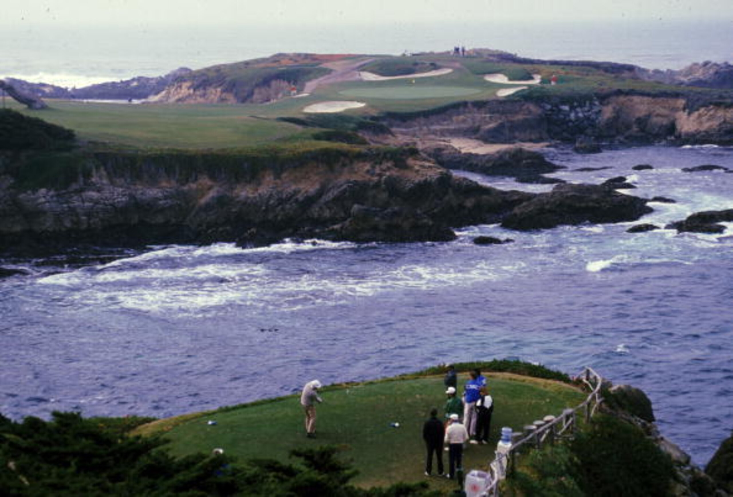 The famous 16th tee at Cypress Point.