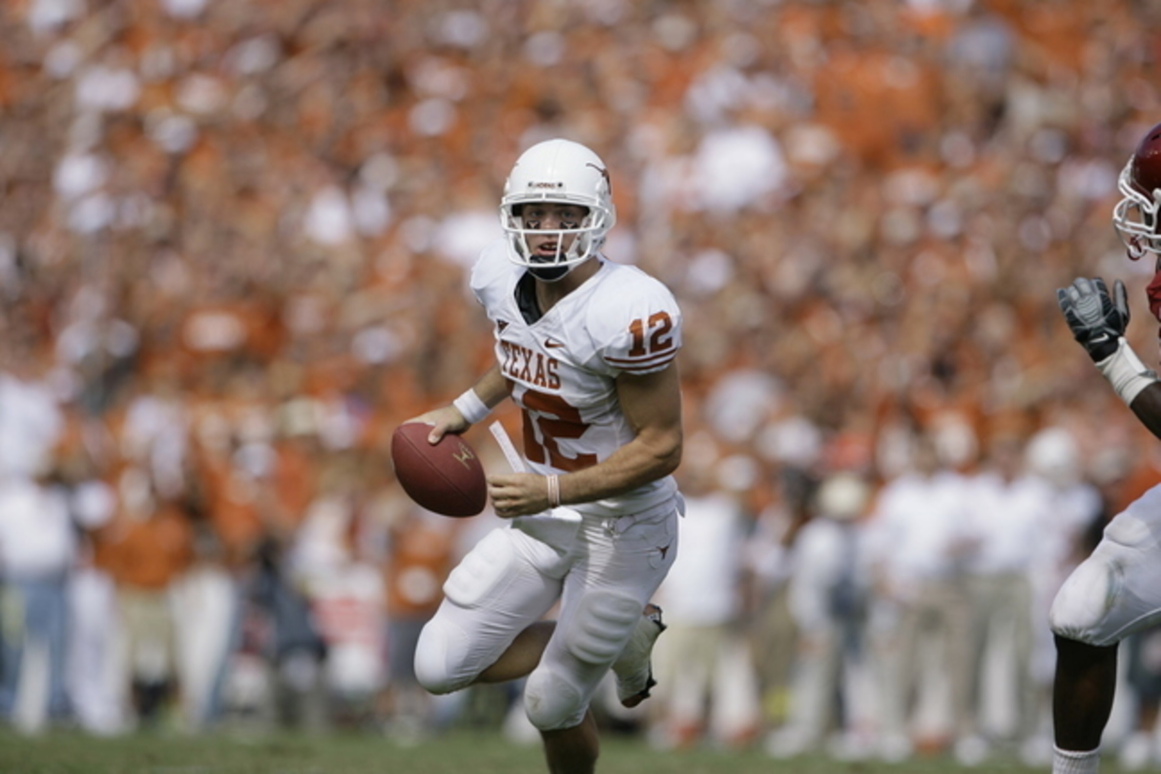 Where do Colt McCoy's top Red River performances rank all time?