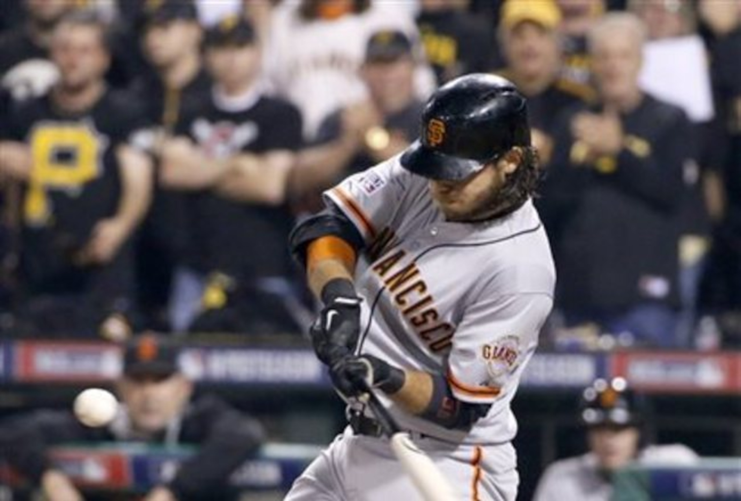 Brandon Crawford's grand slam was the key hit to lead the Giants over the Pirates in the Wild Card Game.