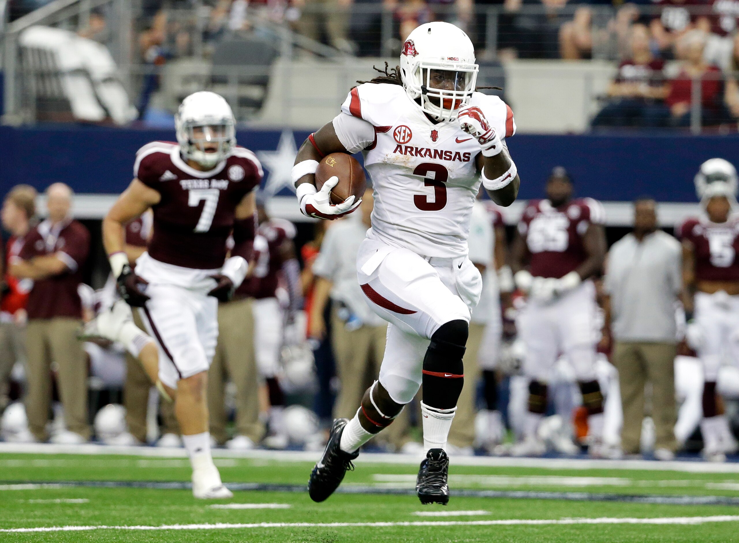 Collins has been a workhorse for the Razorbacks this season.