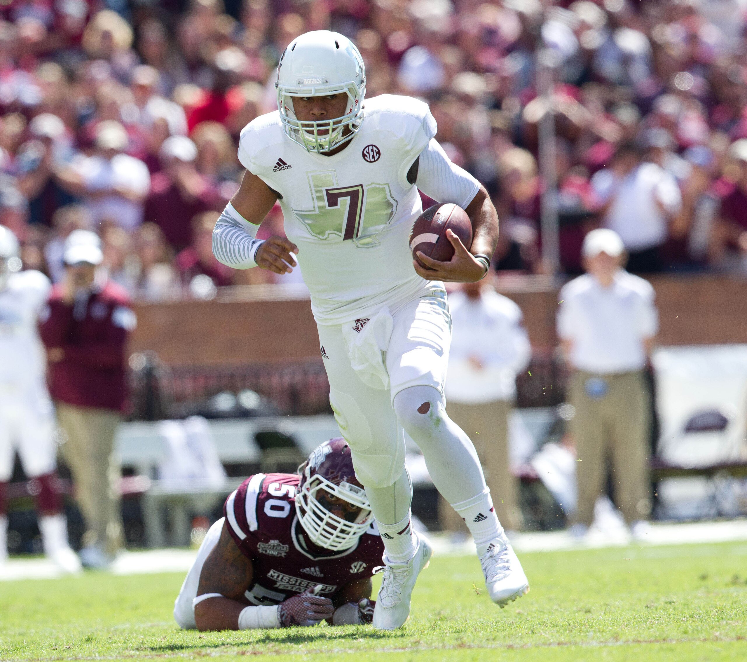 Texas A&M sophomore quarterback Kenny Hill against Mississippi State on Oct. 4.