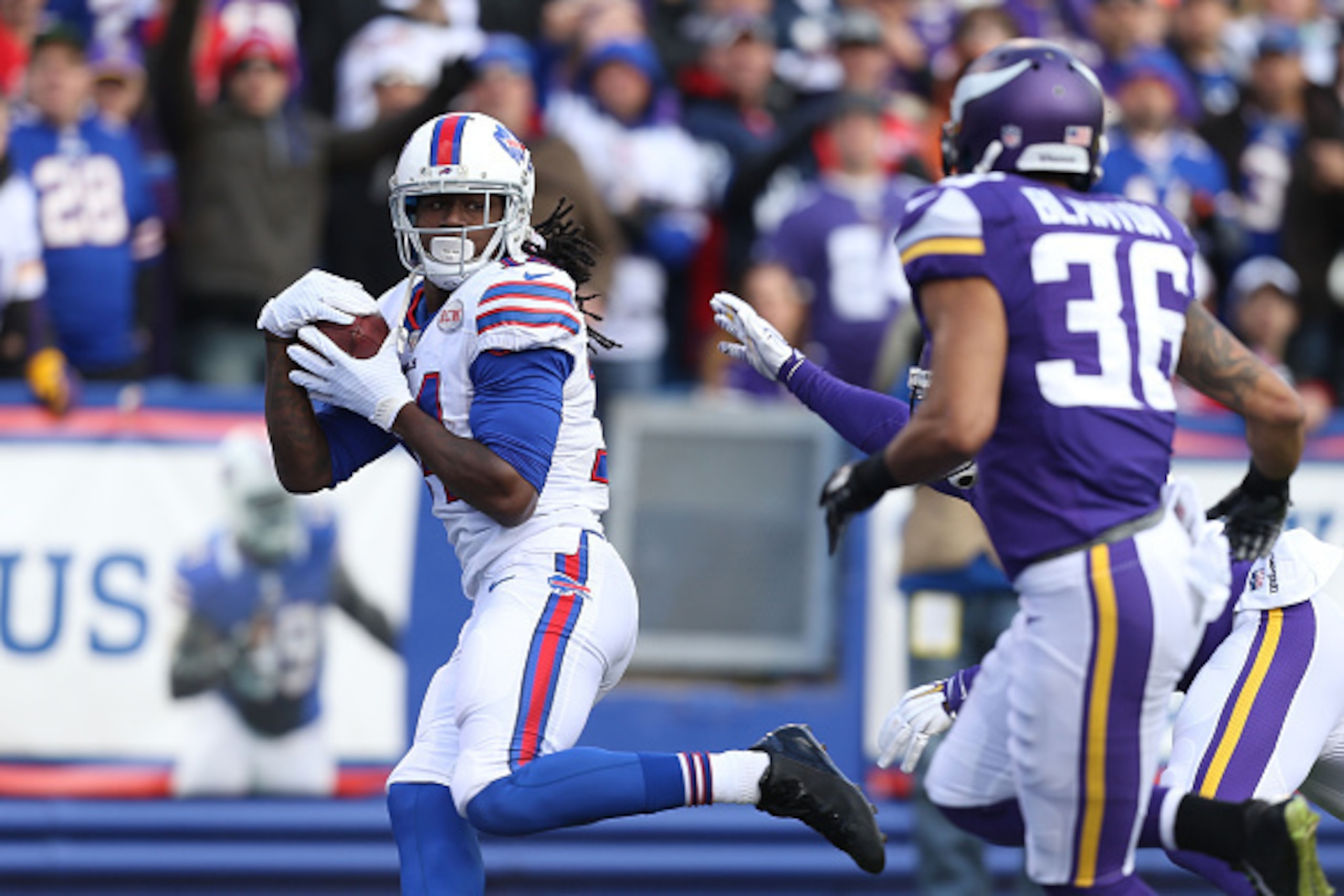 Sammy Watkins moved up the rankings after a big game against the Minnesota Vikings.