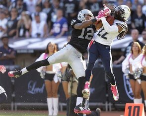 Stealing an interception away from Oakland Raiders receiver Brice Butler helped San Diego Chargers cornerback Jason Verrett move up this week's rankings.