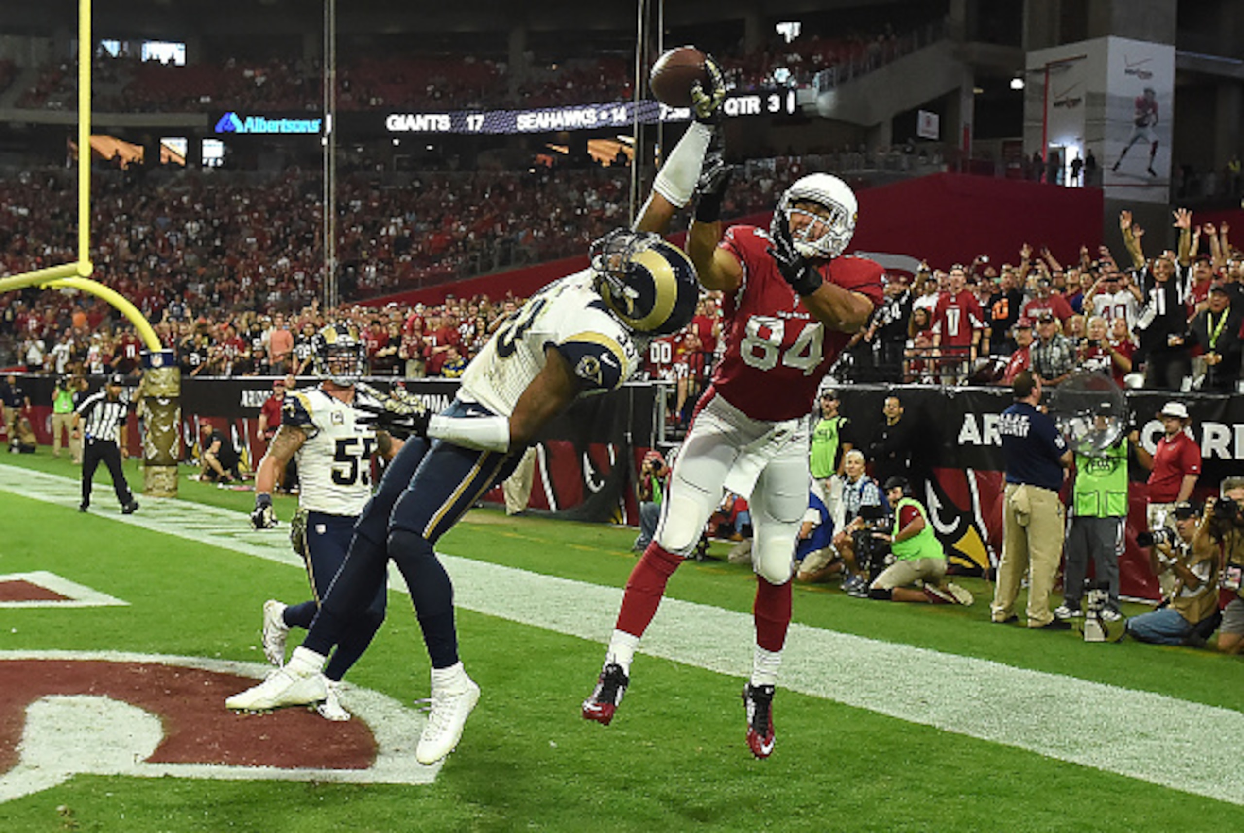 St. Louis Rams cornerback E.J. Gaines has been making plays all year, especially on Sunday against the Arizona Cardinals.