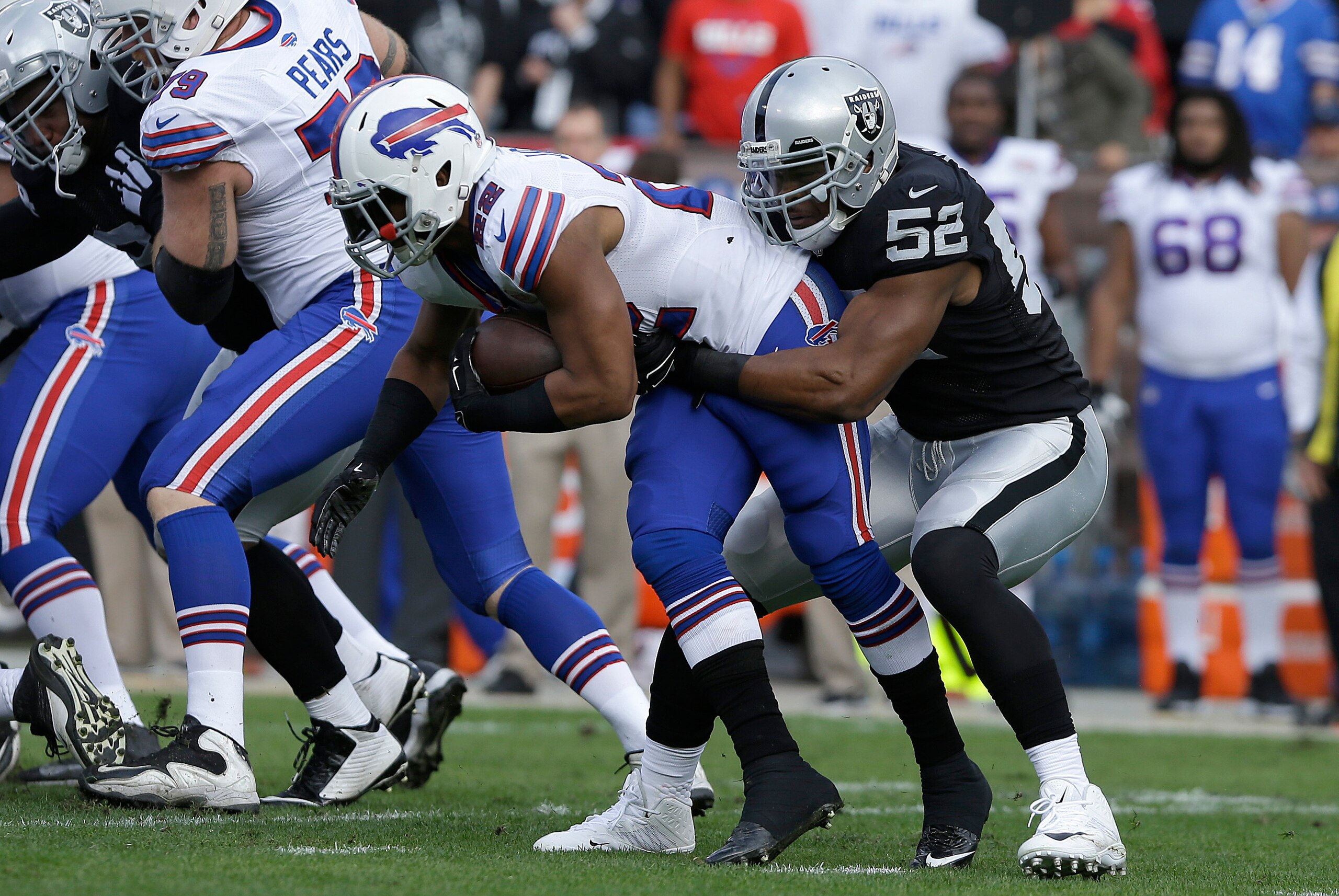 After wreaking havoc on the Buffalo Bills in Week 16, Oakland Raiders outside linebacker Khalil Mack has established himself as one of the NFL's top two rookies for the 2014 season.