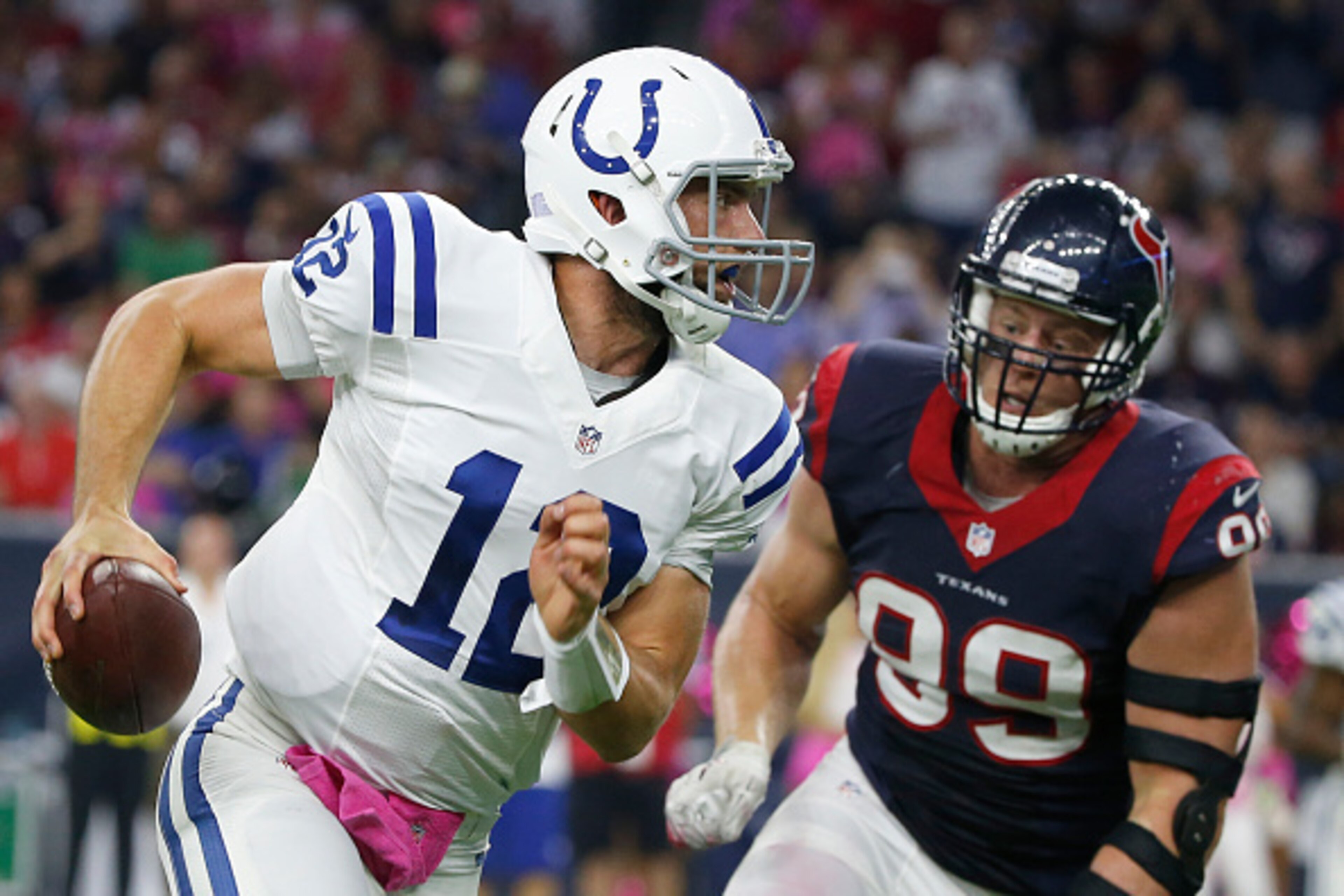 Colts QB Andrew Luck and Texans DE J.J. Watt
