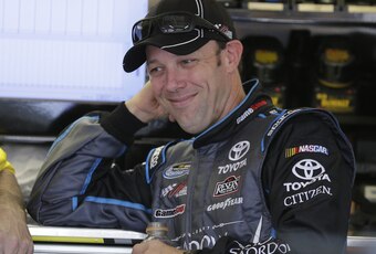 Matt Kenseth tackled Brad Keselowski post-race.