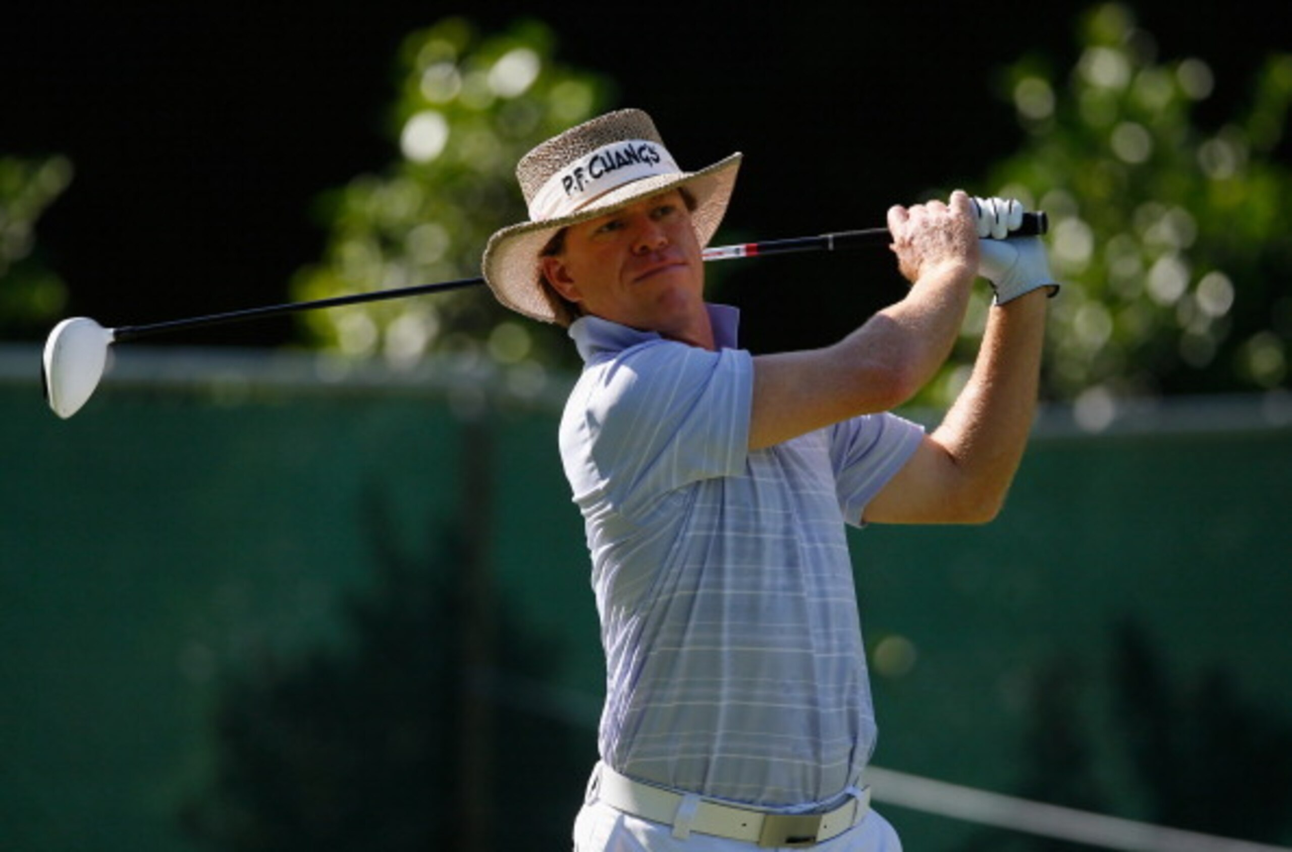 Briny Baird with his signature straw hat.