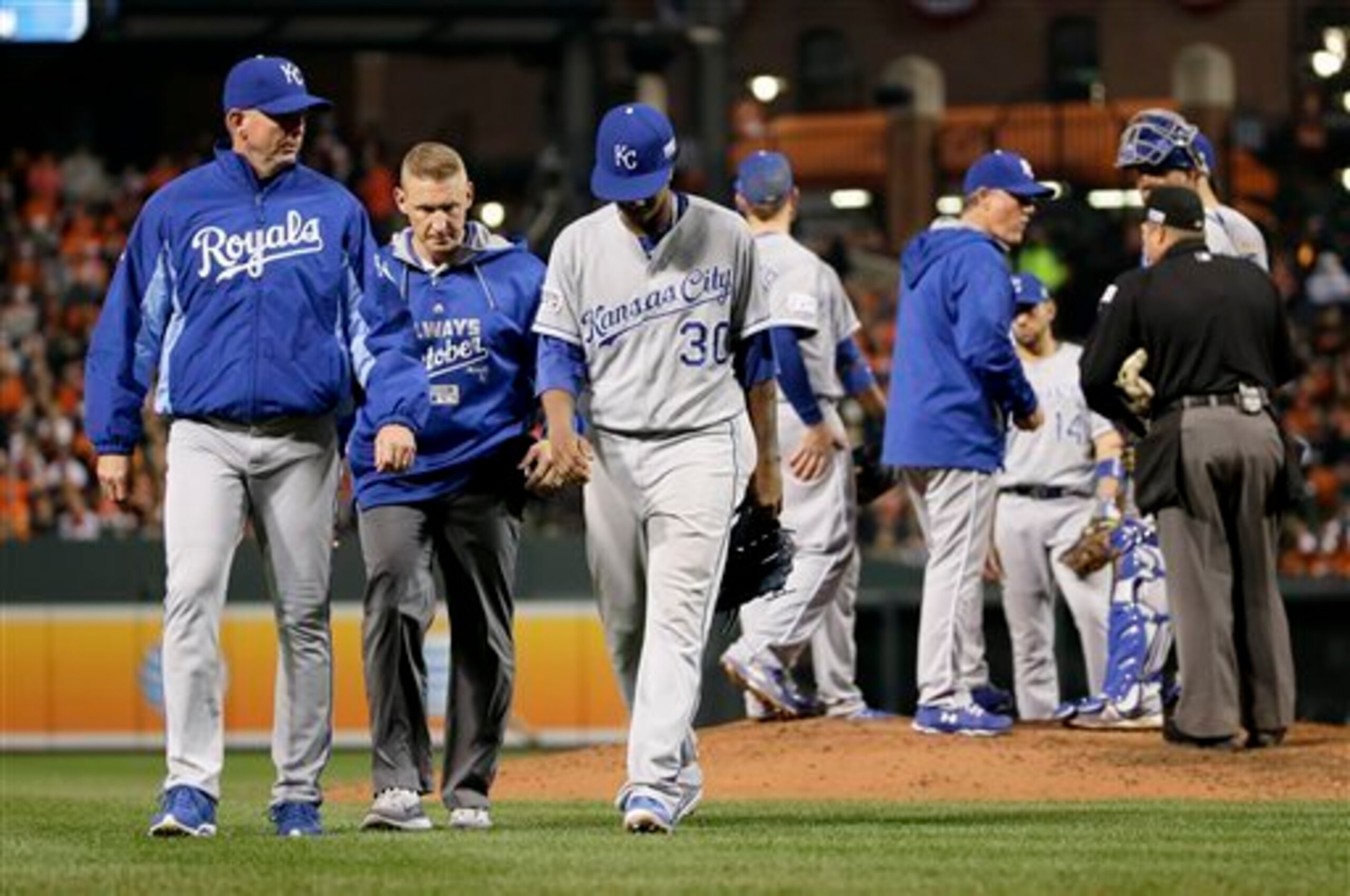The Royals survived an injury to Yordano Ventura in Game 2, but what about the next time he's on the mound?