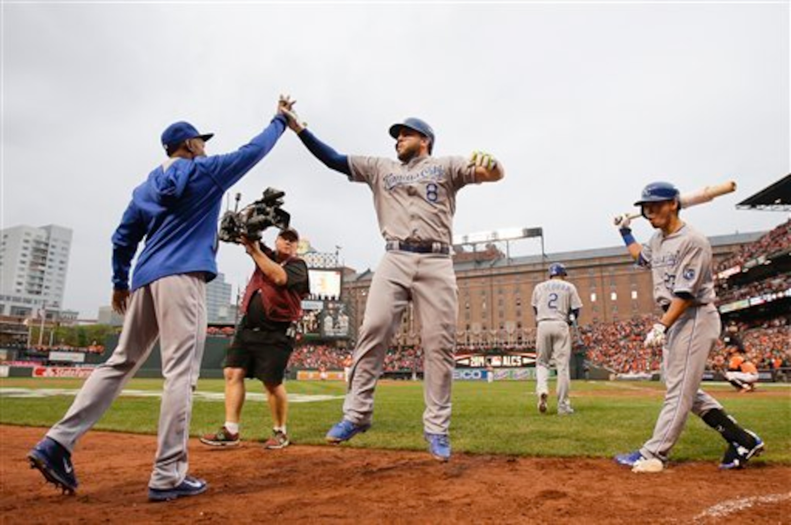 In October so far, the Royals' Mike Moustakas has hit more than a quarter of his homers from the regular season.