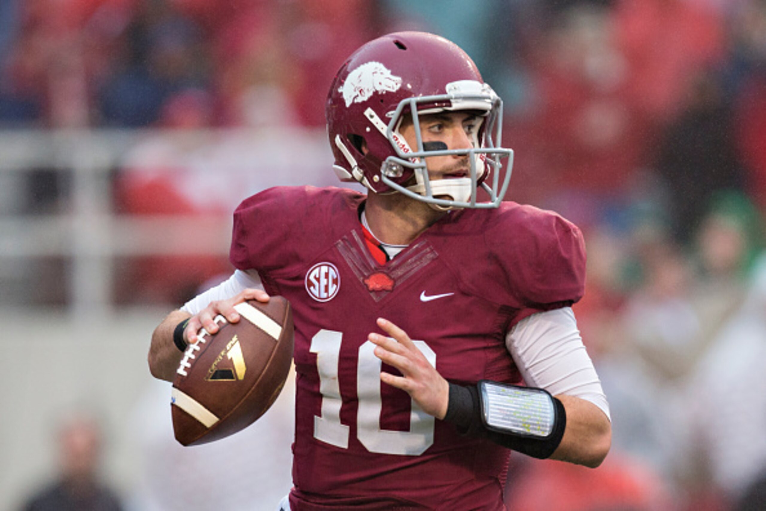 Arkansas quarterback Brandon Allen.