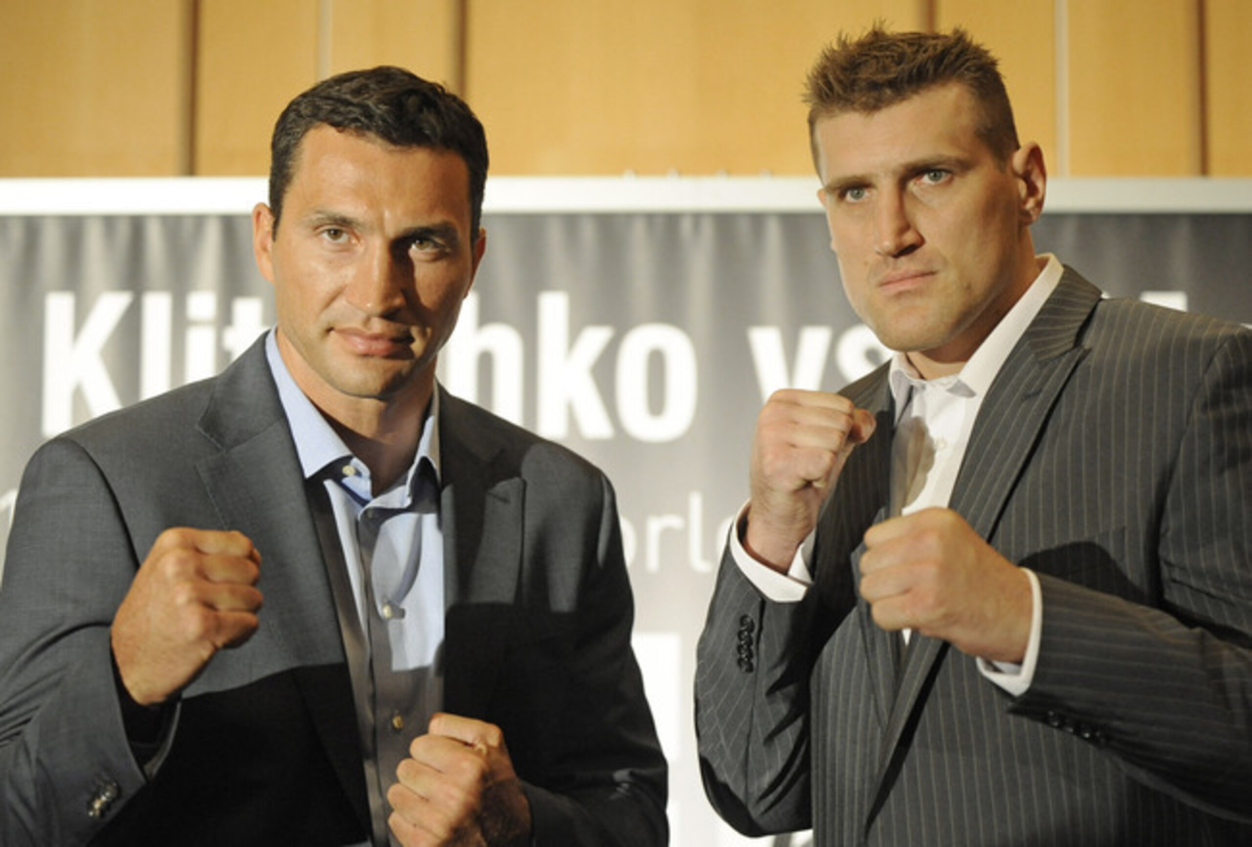 Wach (right) with champion Wladimir Klitschko