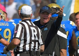 Head coach Jim Mora