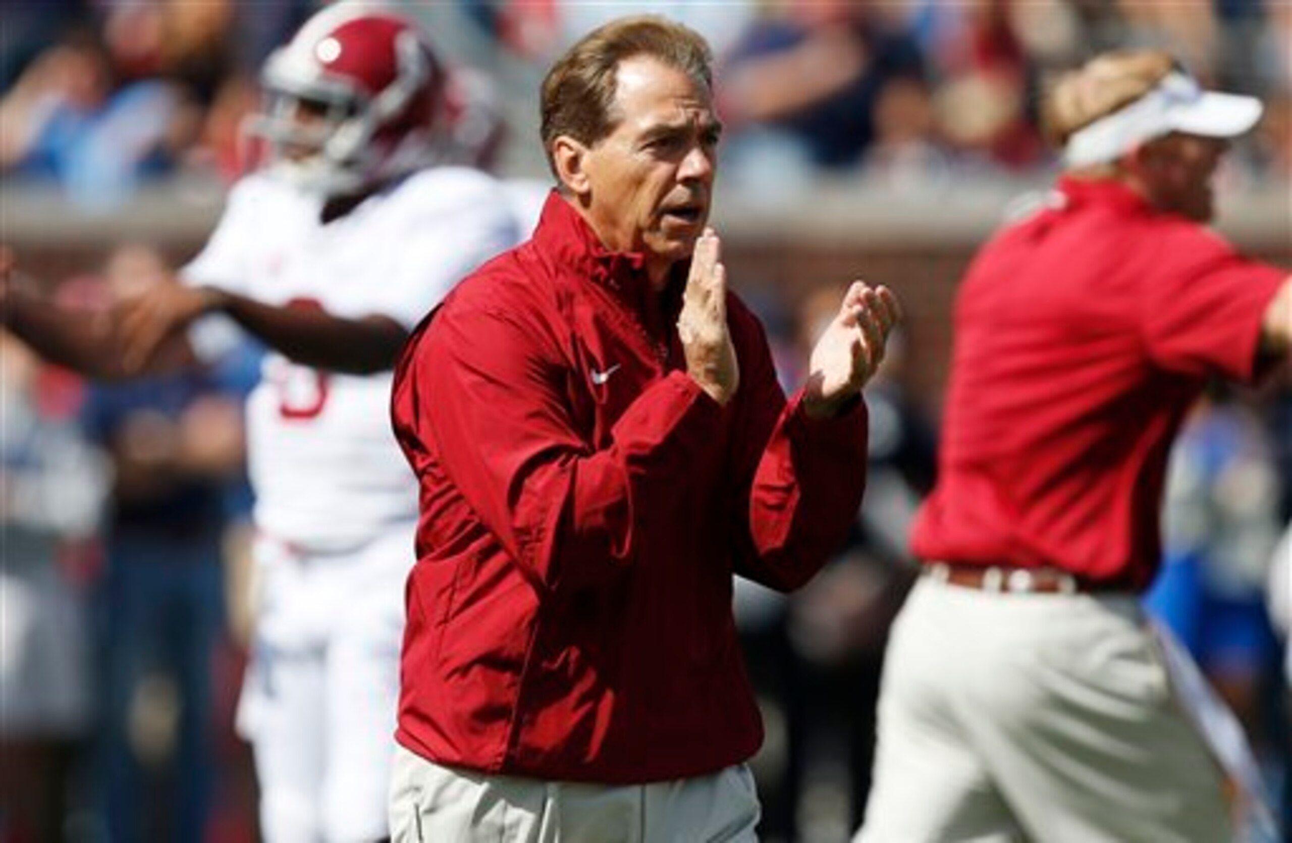 Nick Saban and Alabama are still in the College Football Playoff hunt.