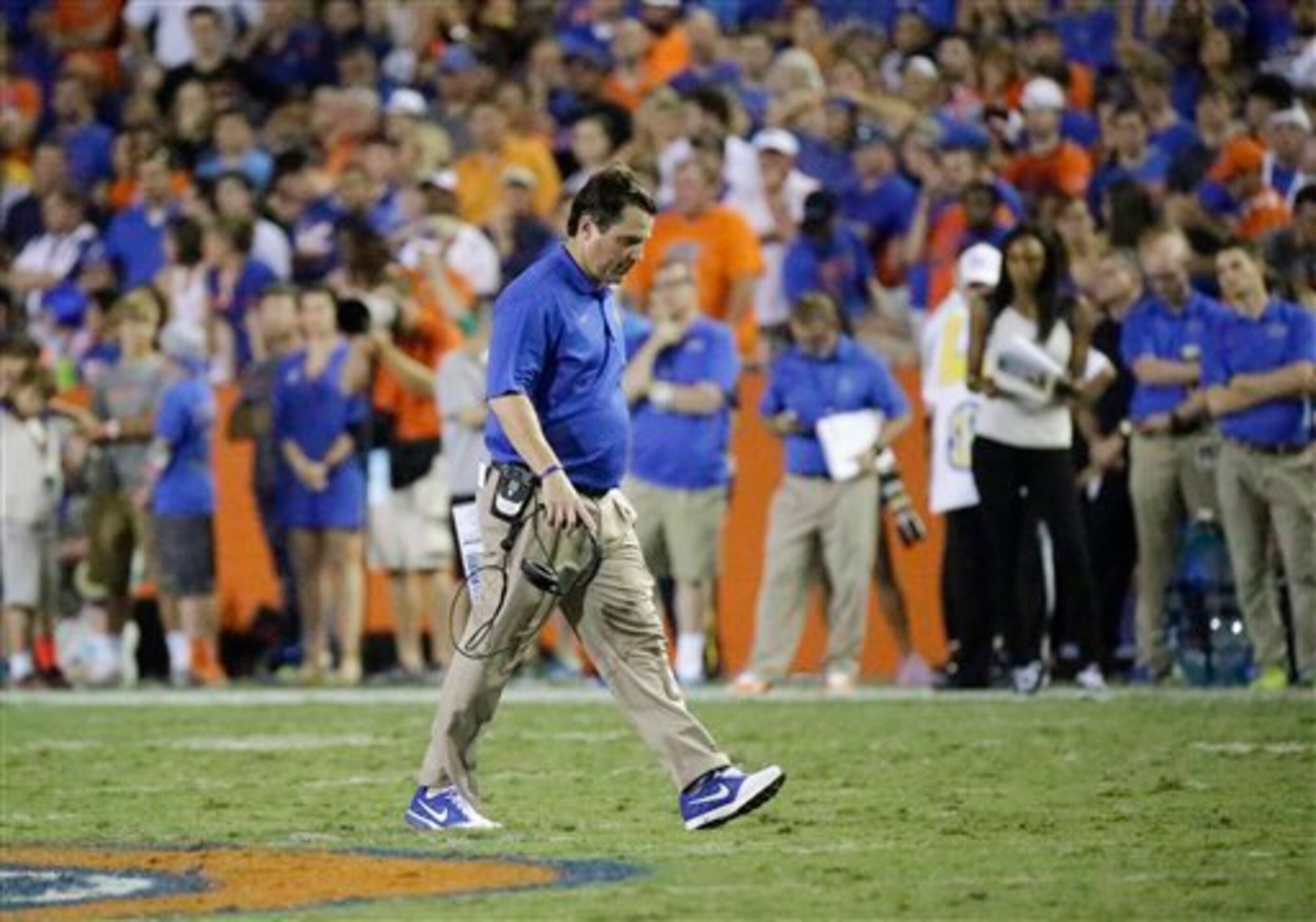 It's been a tough season for Muschamp and the Gators.