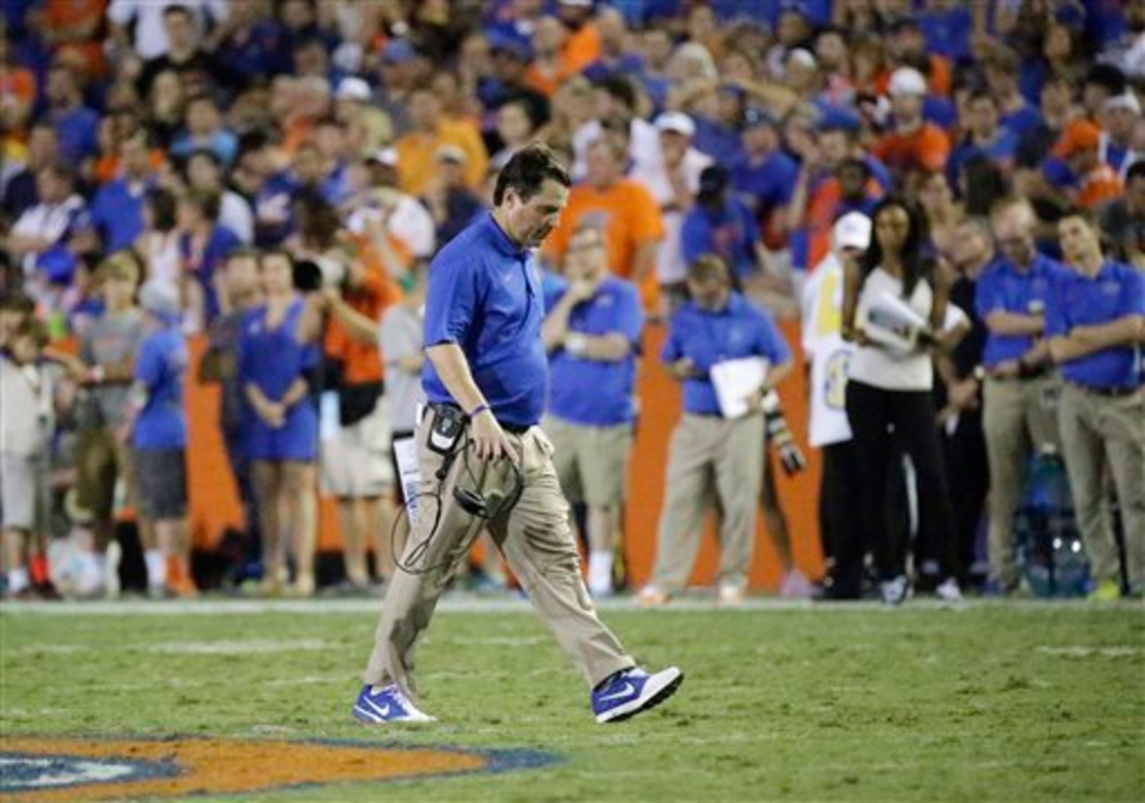 It's been a tough season for Muschamp and the Gators.