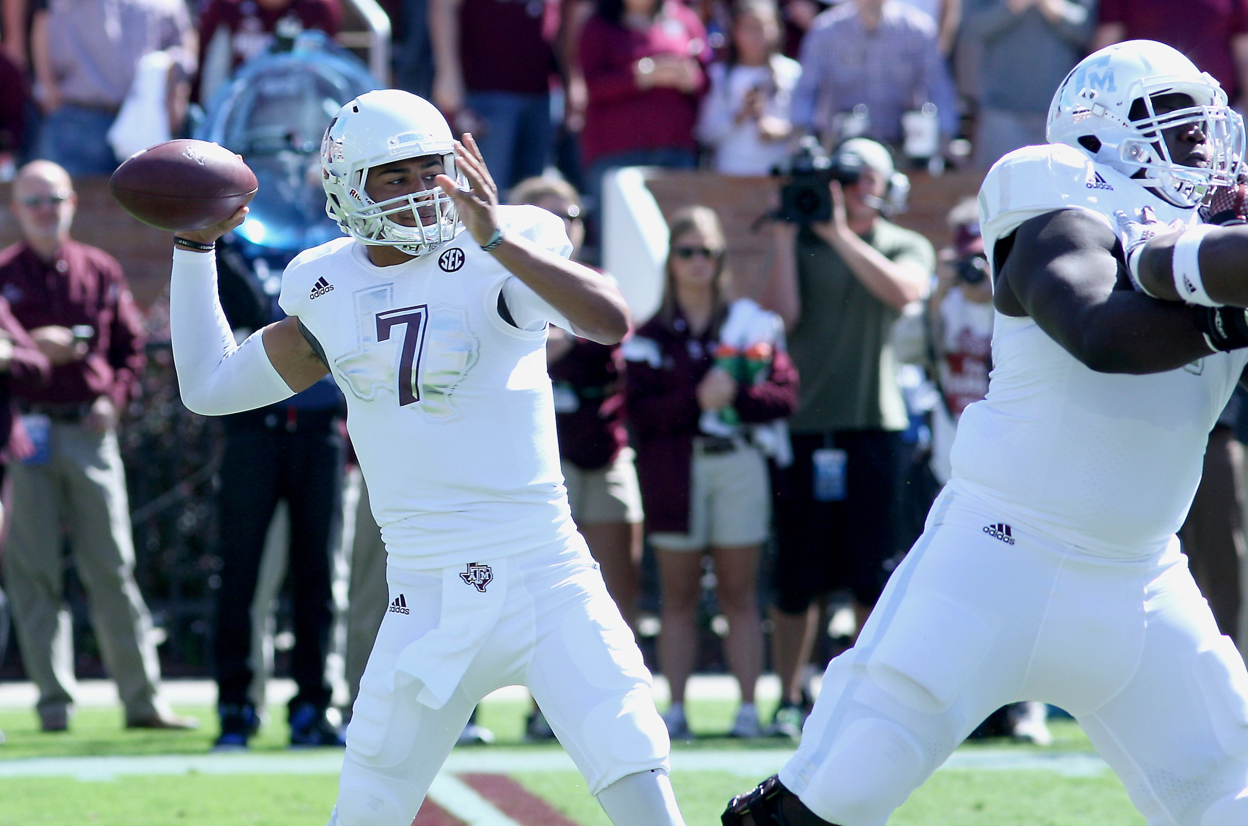 Hill has taken charge of the A&M offense this season.