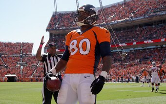 Broncos tight end Julius Thomas.