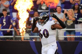 Ravens offensive tackle Eugene Monroe.