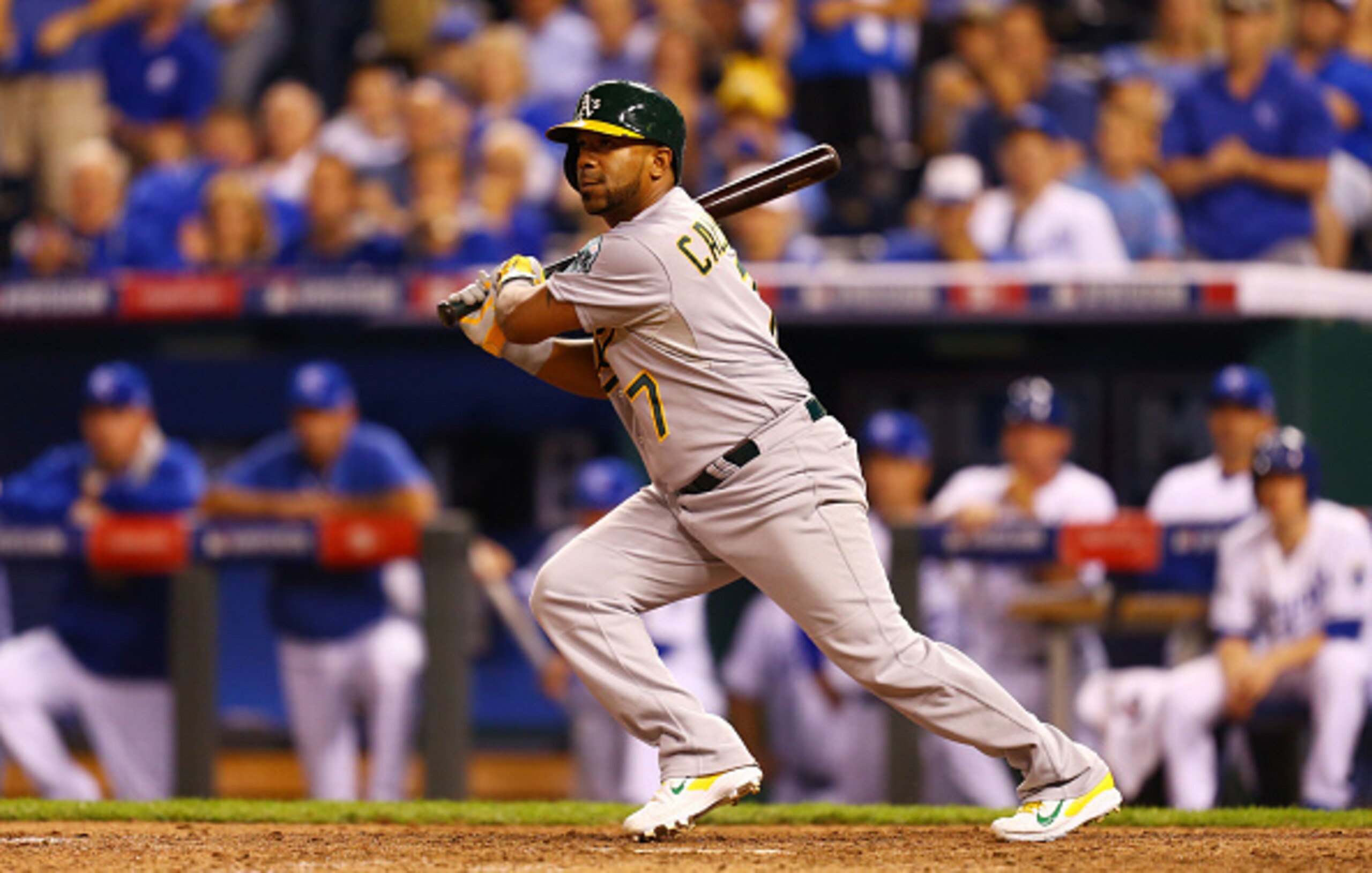 Callaspo had a key hit in the Wild Card Game, but the rest of 2014 was not very memorable.