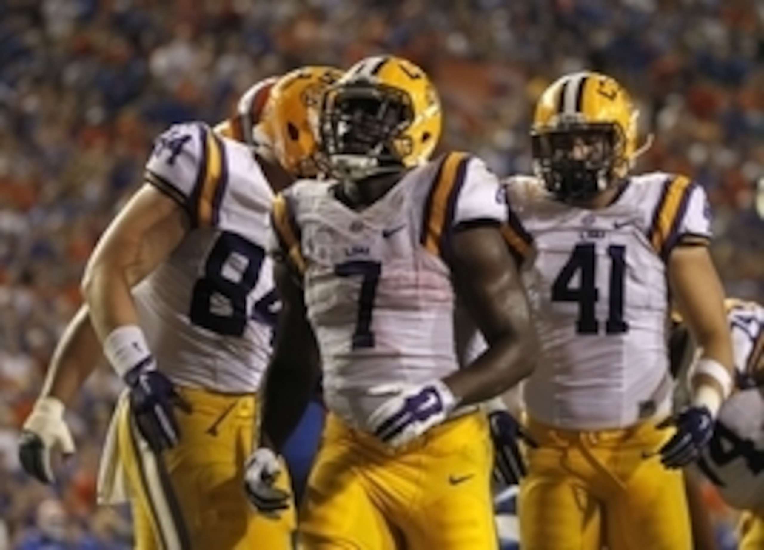 LSU running back Leonard Fournette (No. 7)