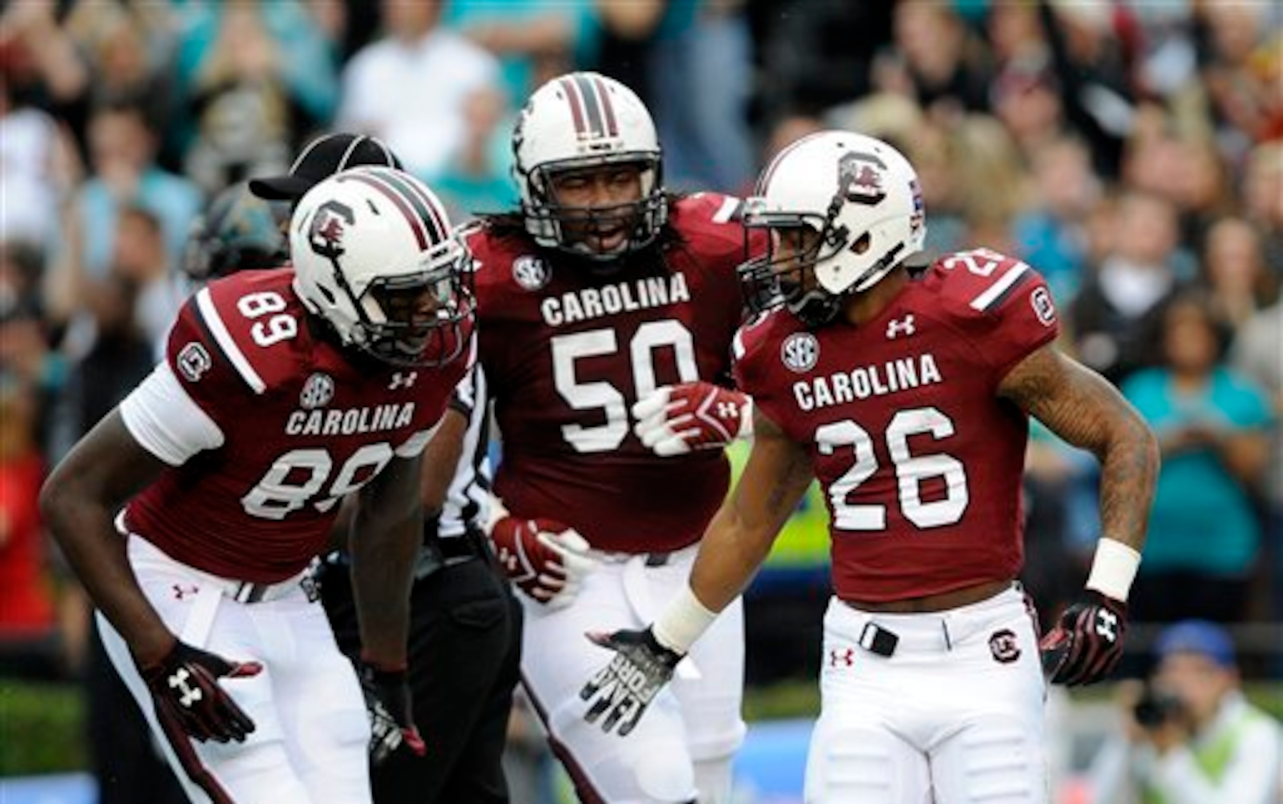 Big guard A.J. Cann has been a positive force for South Carolina's offense.
