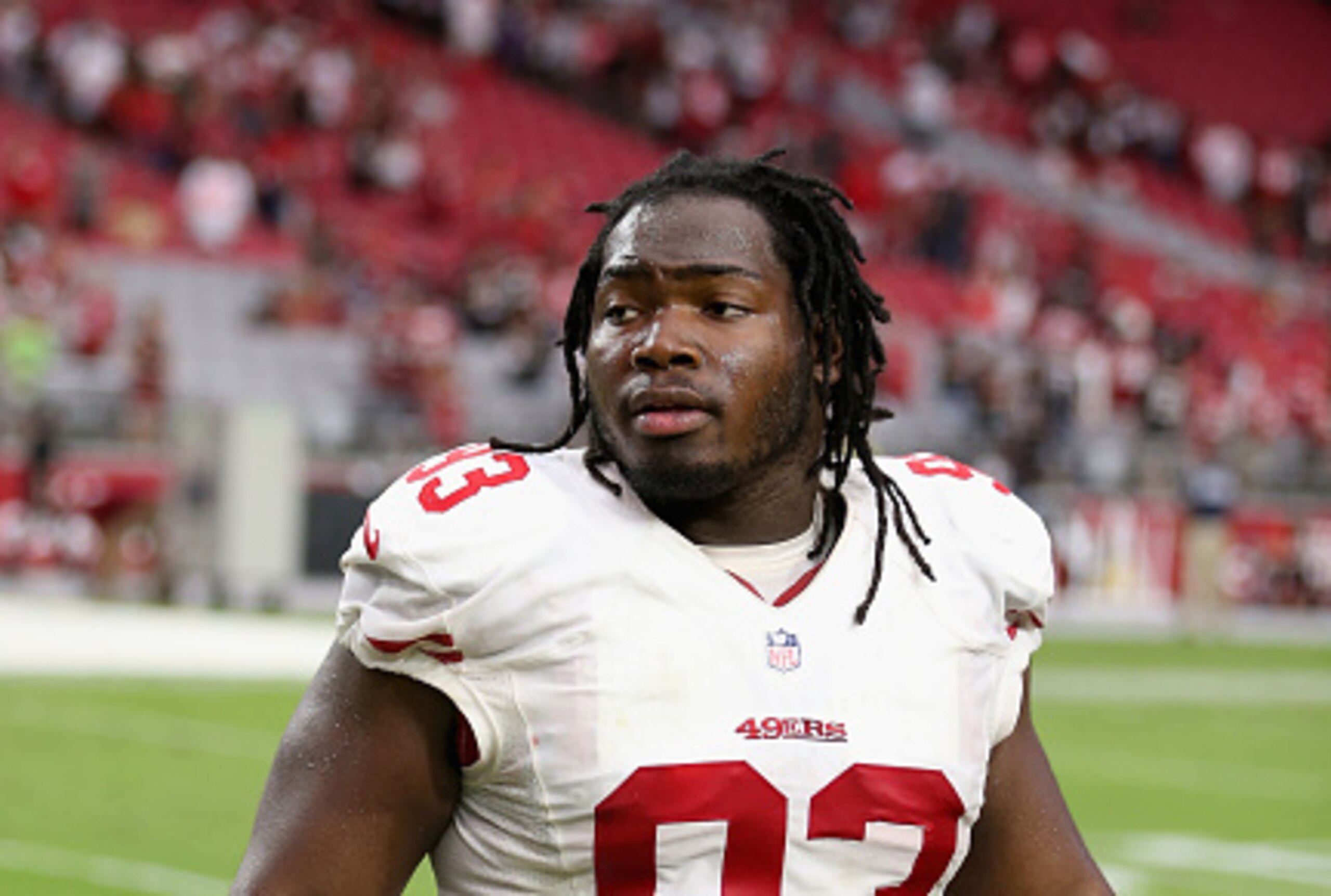 Ian Williams and the defensive line did its best to thwart Denver's offense.