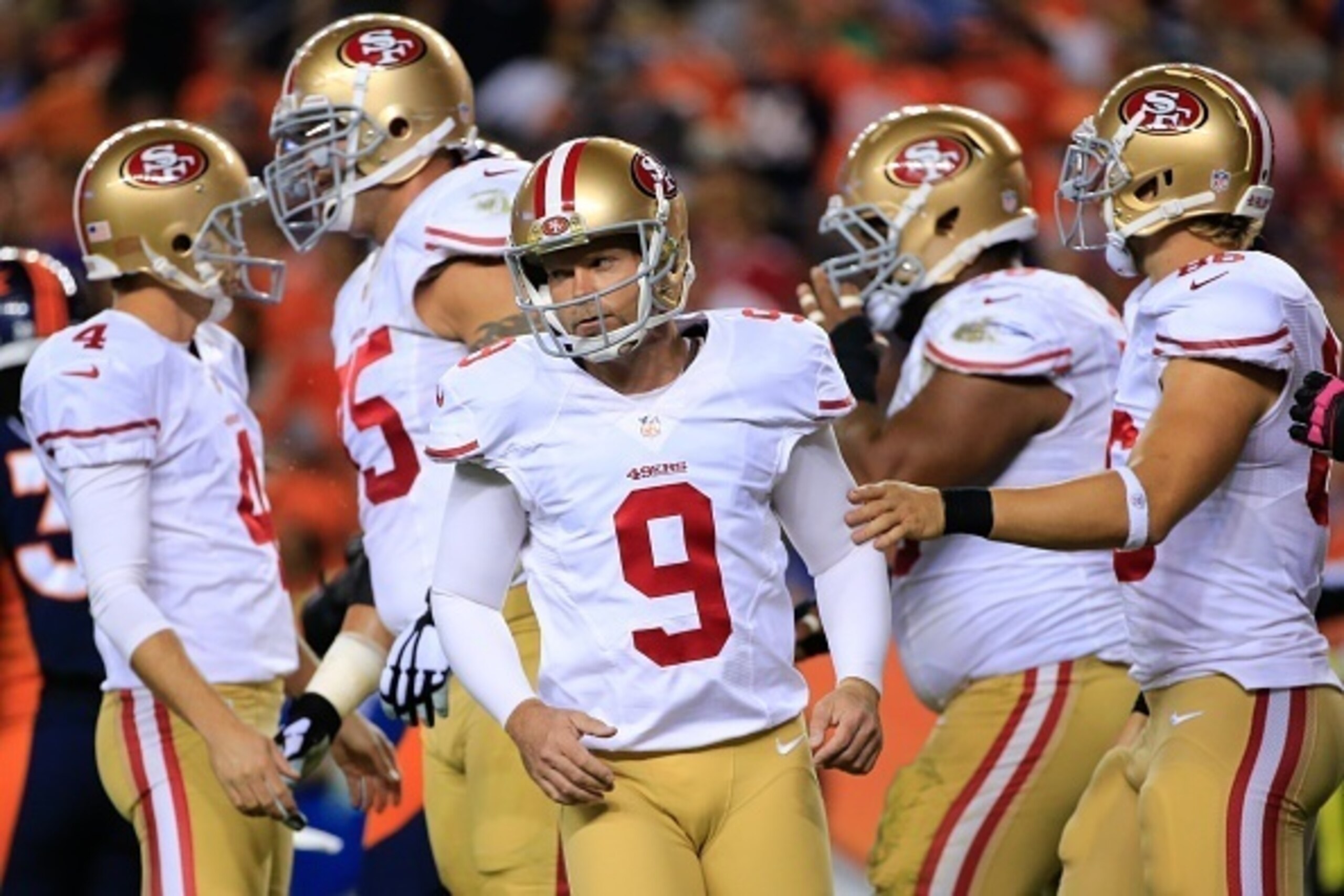 Phil Dawson went 1-for-2 on field-goal attempts.