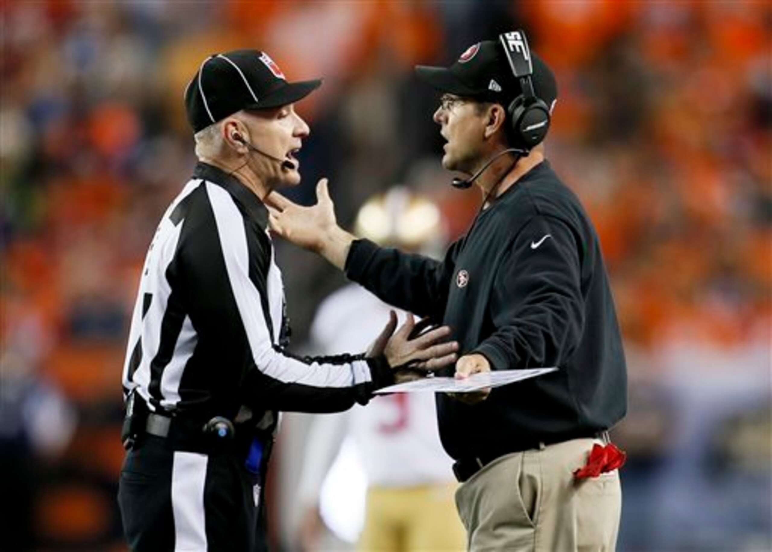 Jim Harbaugh's 49ers had no answer for Peyton Manning and the Broncos.