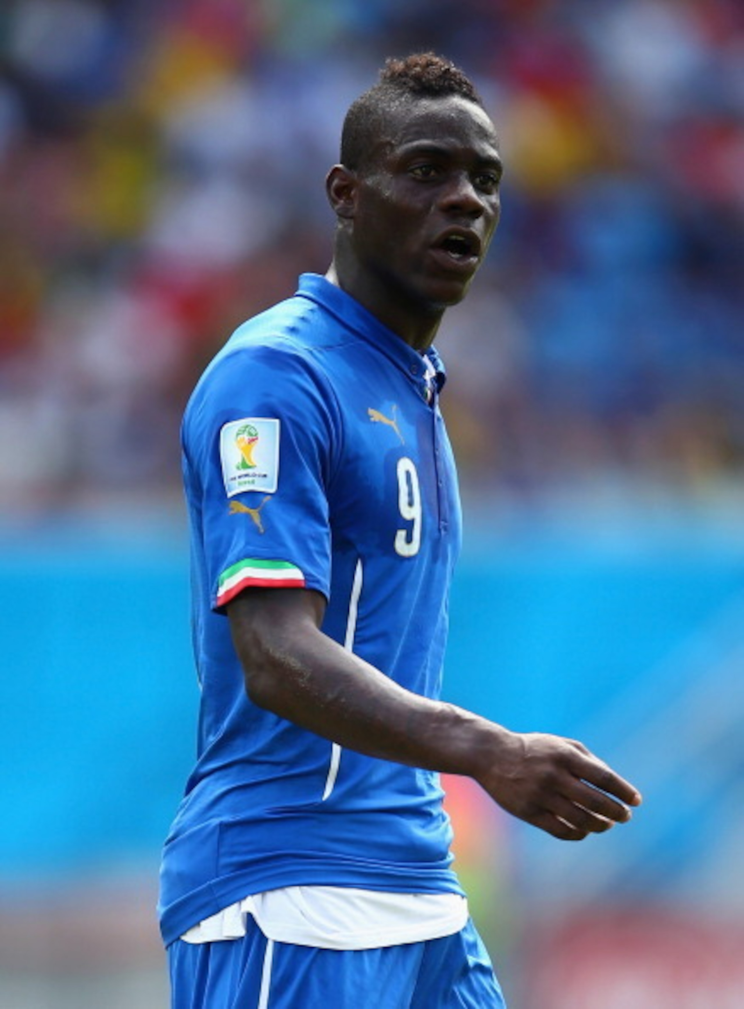 Mario Balotelli hasn't played since being hauled off at halftime against Uruguay.