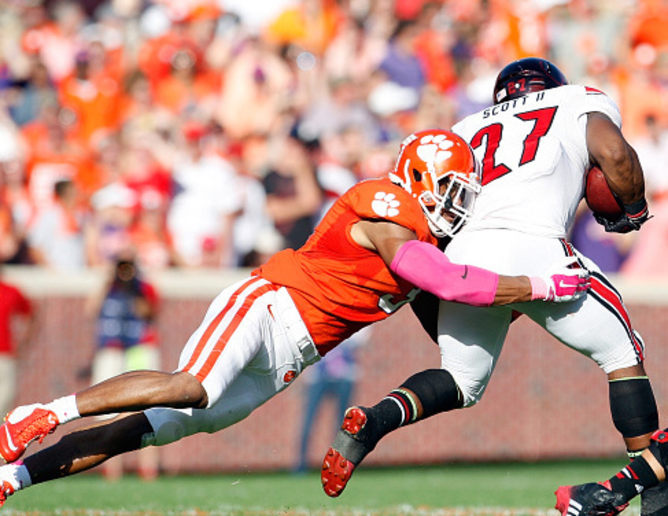 Opponents have found that rushing the ball versus Clemson's front seven isn't an easy task. Opponents have found that rushing the ball versus Clemson's front seven isn't an easy task.