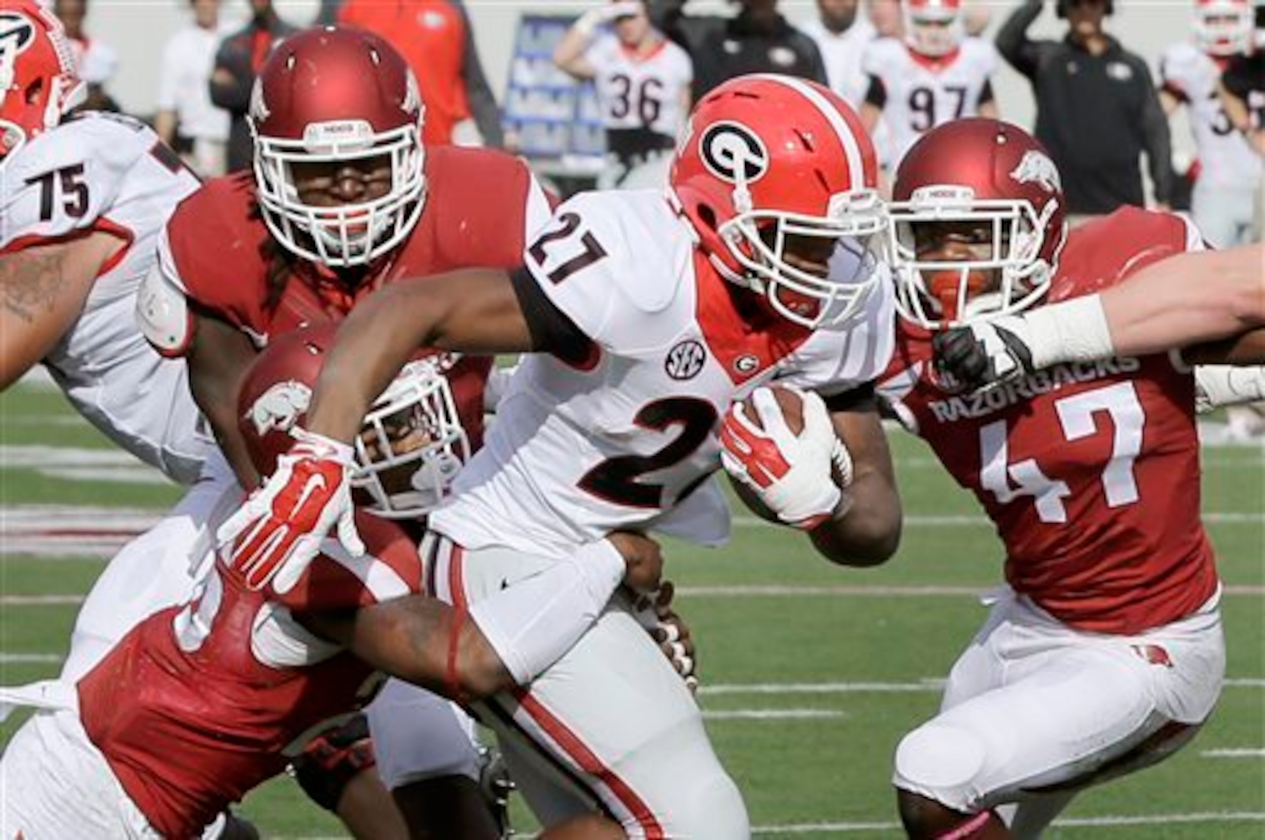 Nick Chubb has filled in more than capably for Todd Gurley.