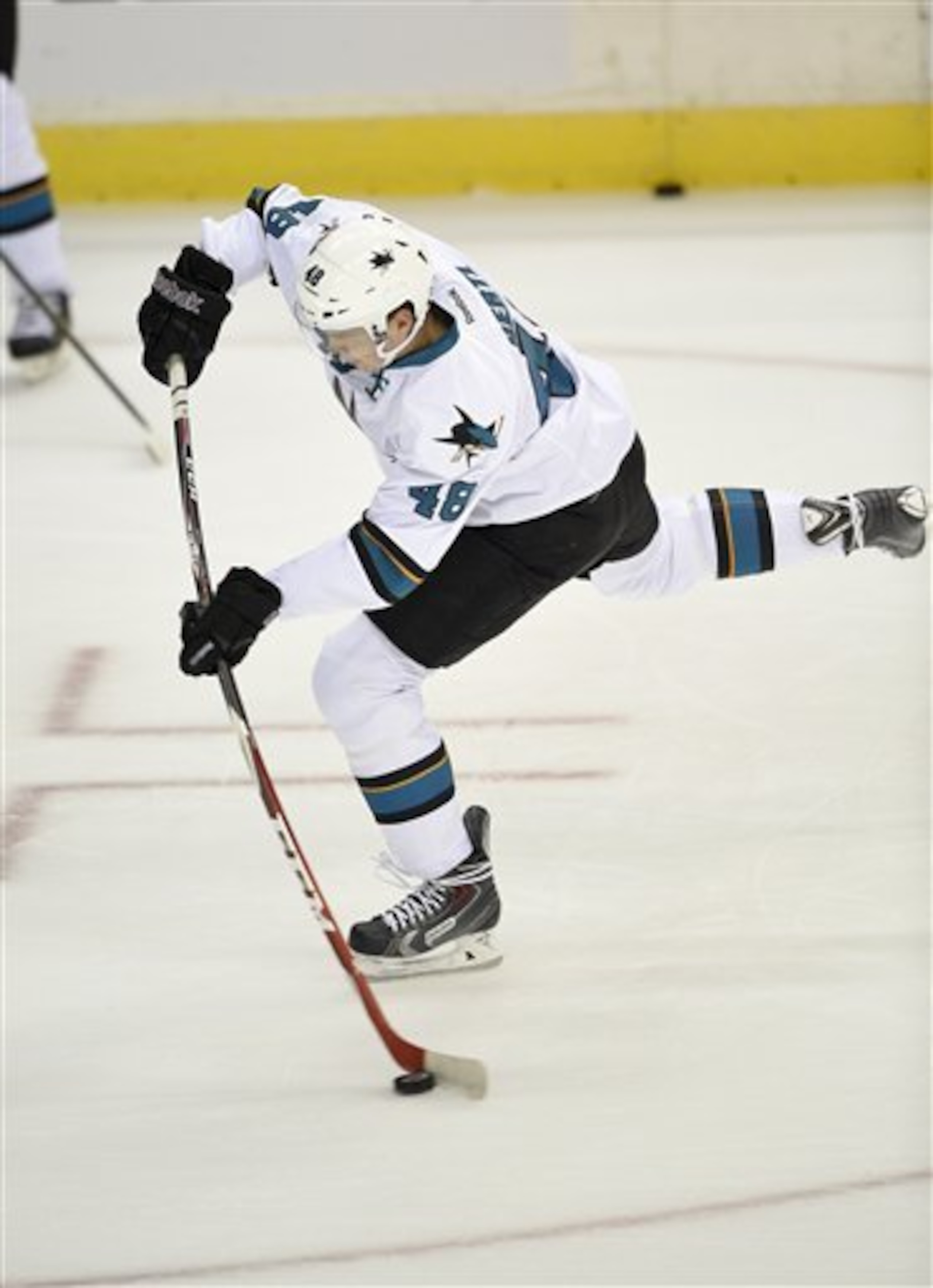 Hertl has only 2 goals despite seeing time on the top line.