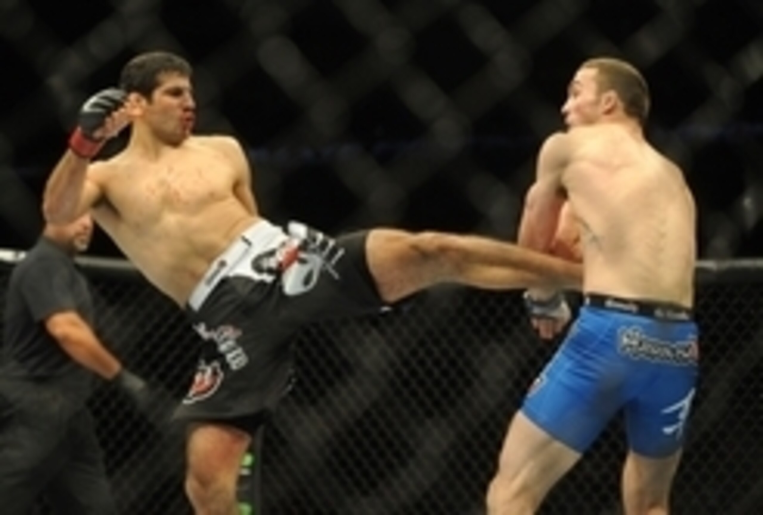 Beneil Dariush (left) at UFC Fight Night 49