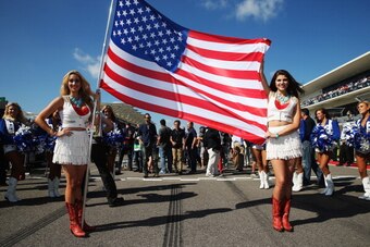The grid at the 2013 US Grand Prix in Austin.
