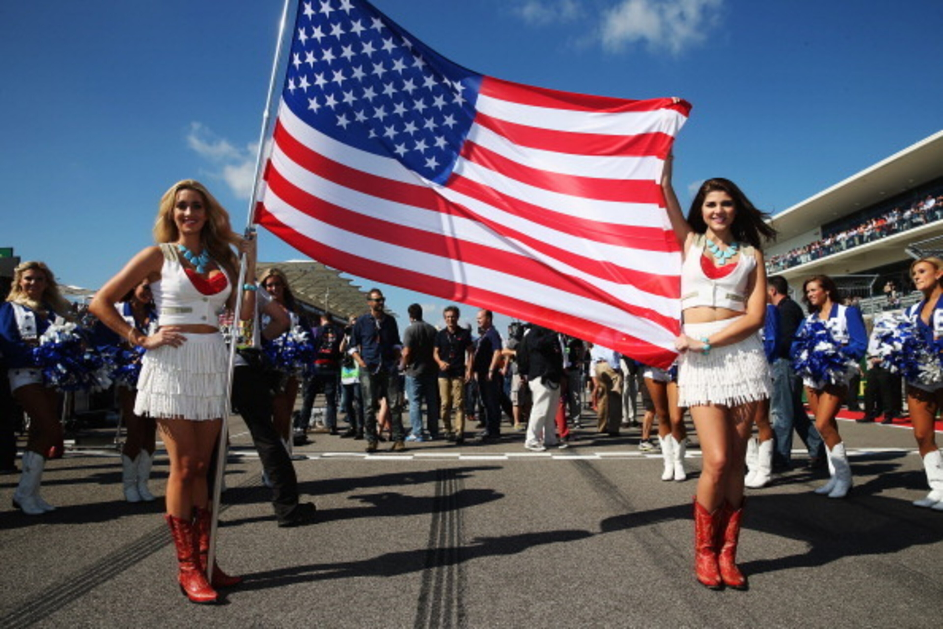 The grid at the 2013 US Grand Prix in Austin.