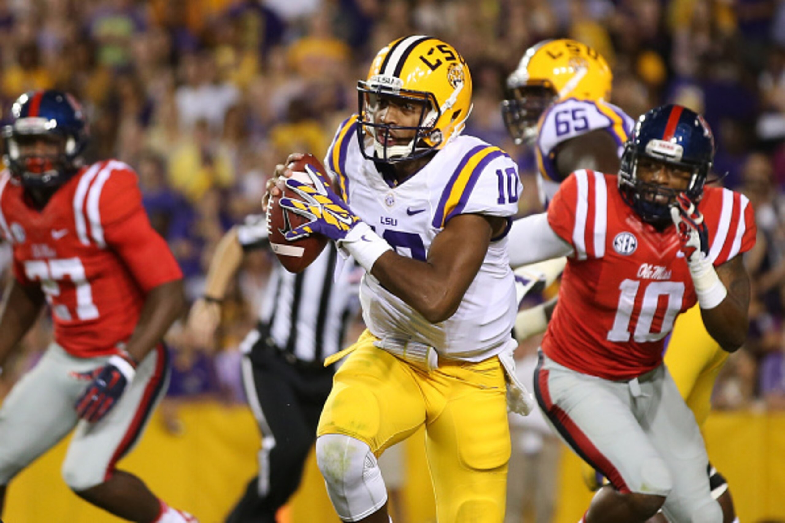 LSU quarterback Anthony Jennings