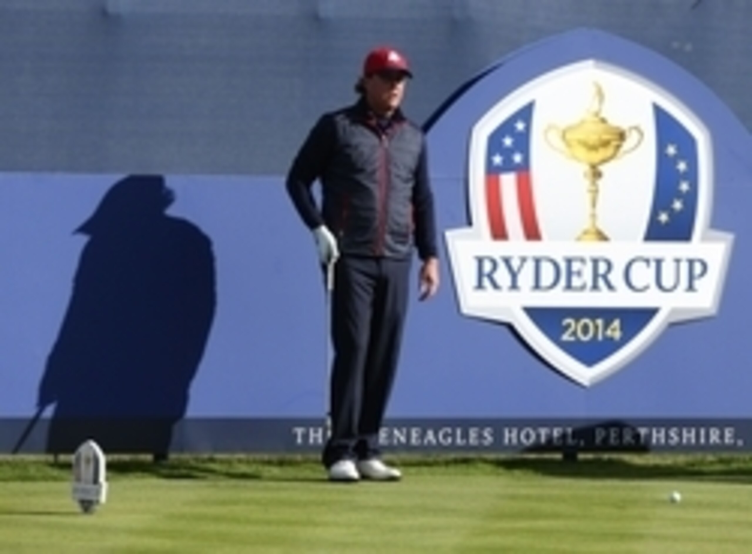 Phil Mickelson casts a large shadow on the game of golf. Phil Mickelson casts a large shadow on the game of golf.