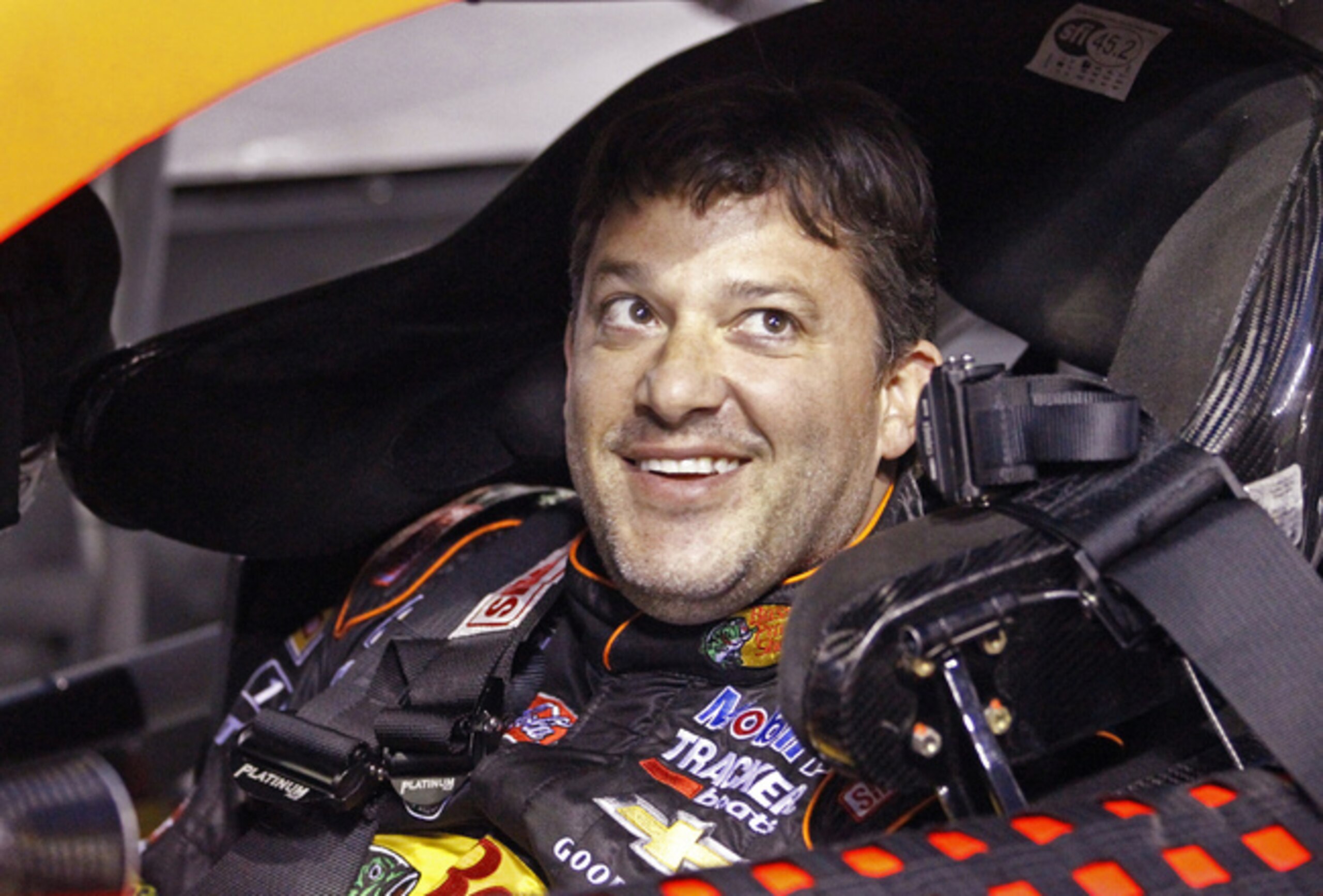 Tony Stewart and a smile. Tony Stewart and a smile.