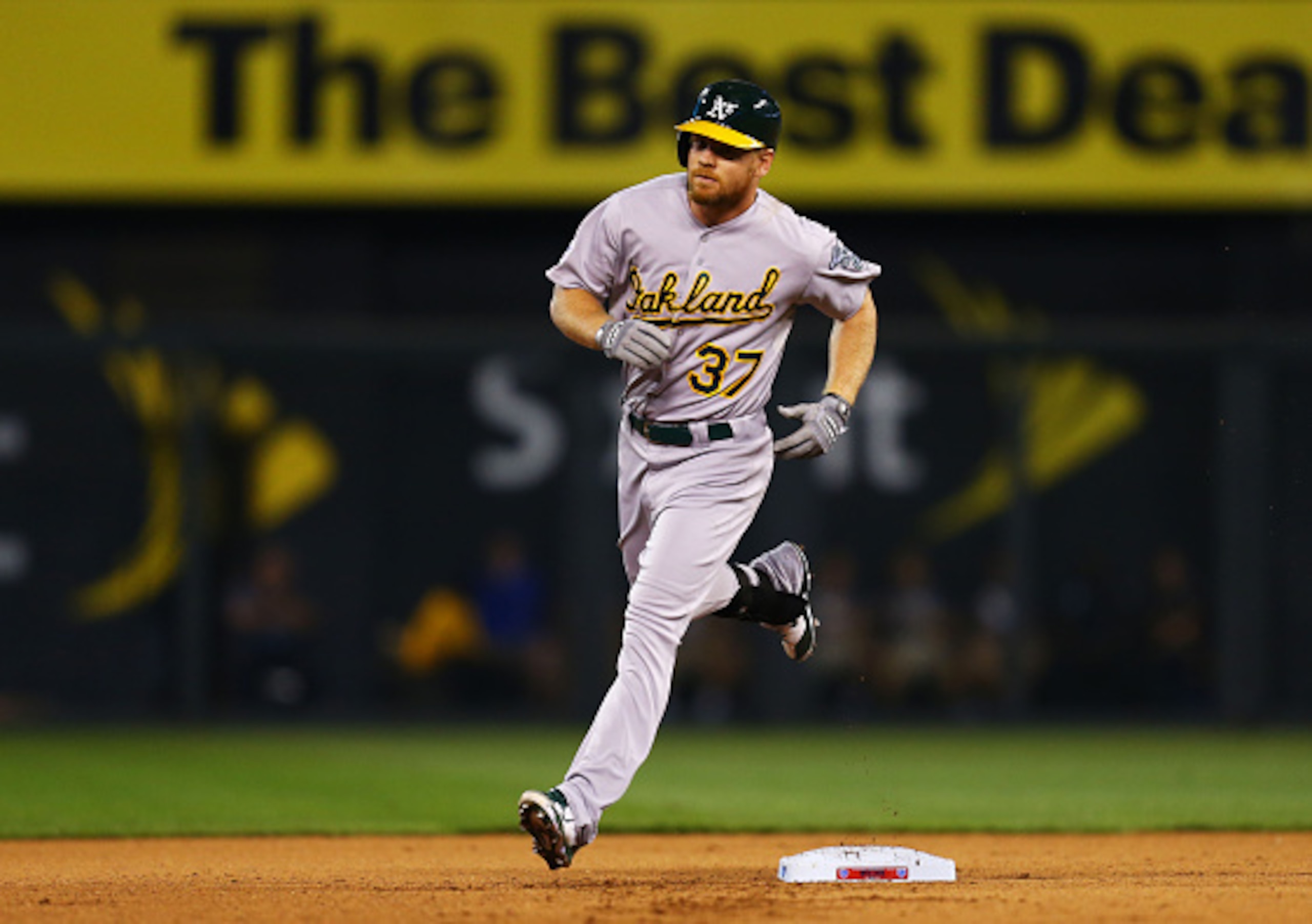 Brandon Moss improved his short-term trade value with a big postseason game with two home runs.