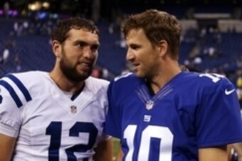 Andrew Luck and Eli Manning will headline the Giants-Colts matchup.