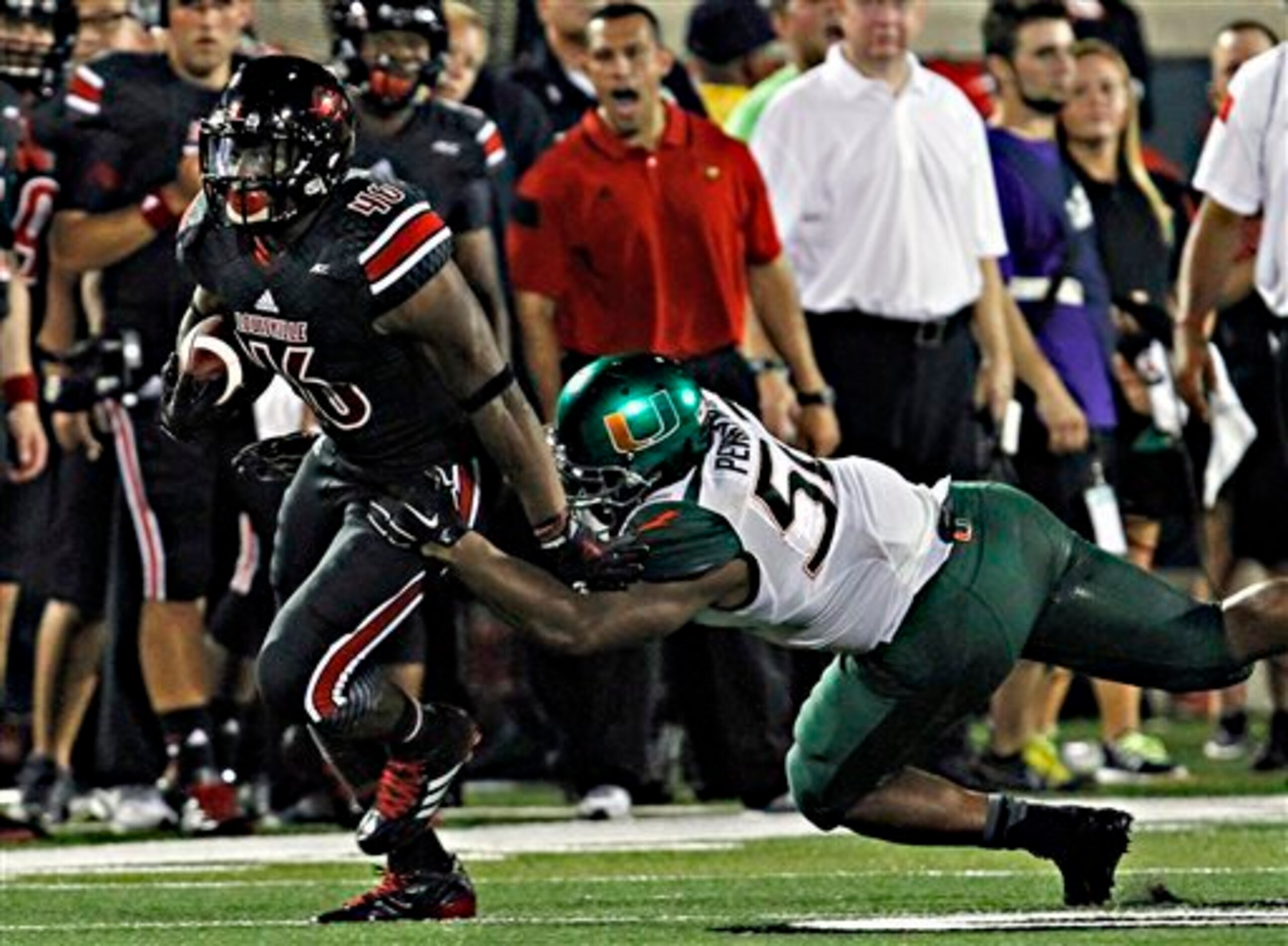 Miami's Denzel Perryman is one of college football's hardest hitters.